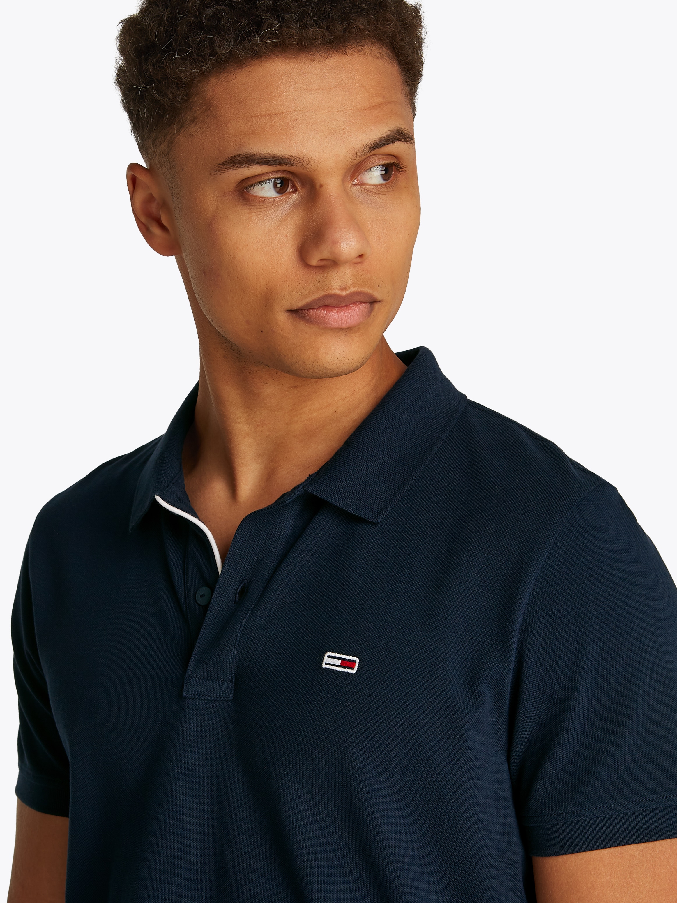 Tommy Jeans Poloshirt »TJM SLIM PLACKET POLO EXT«
