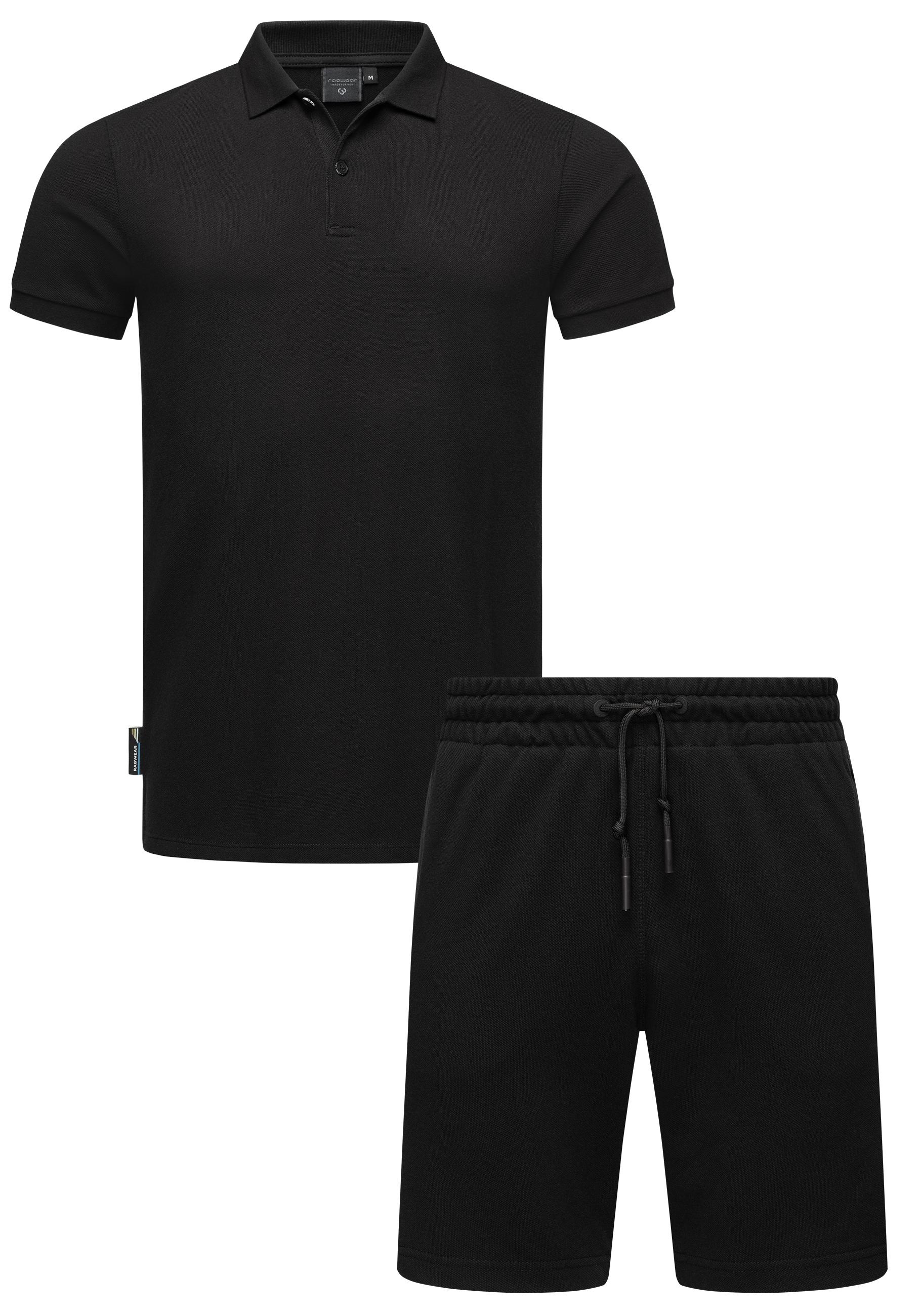 Ragwear Poloshirt "Set Porpi" 2 Stk. Modisches Herren Set aus Hemd und kurzer Hose