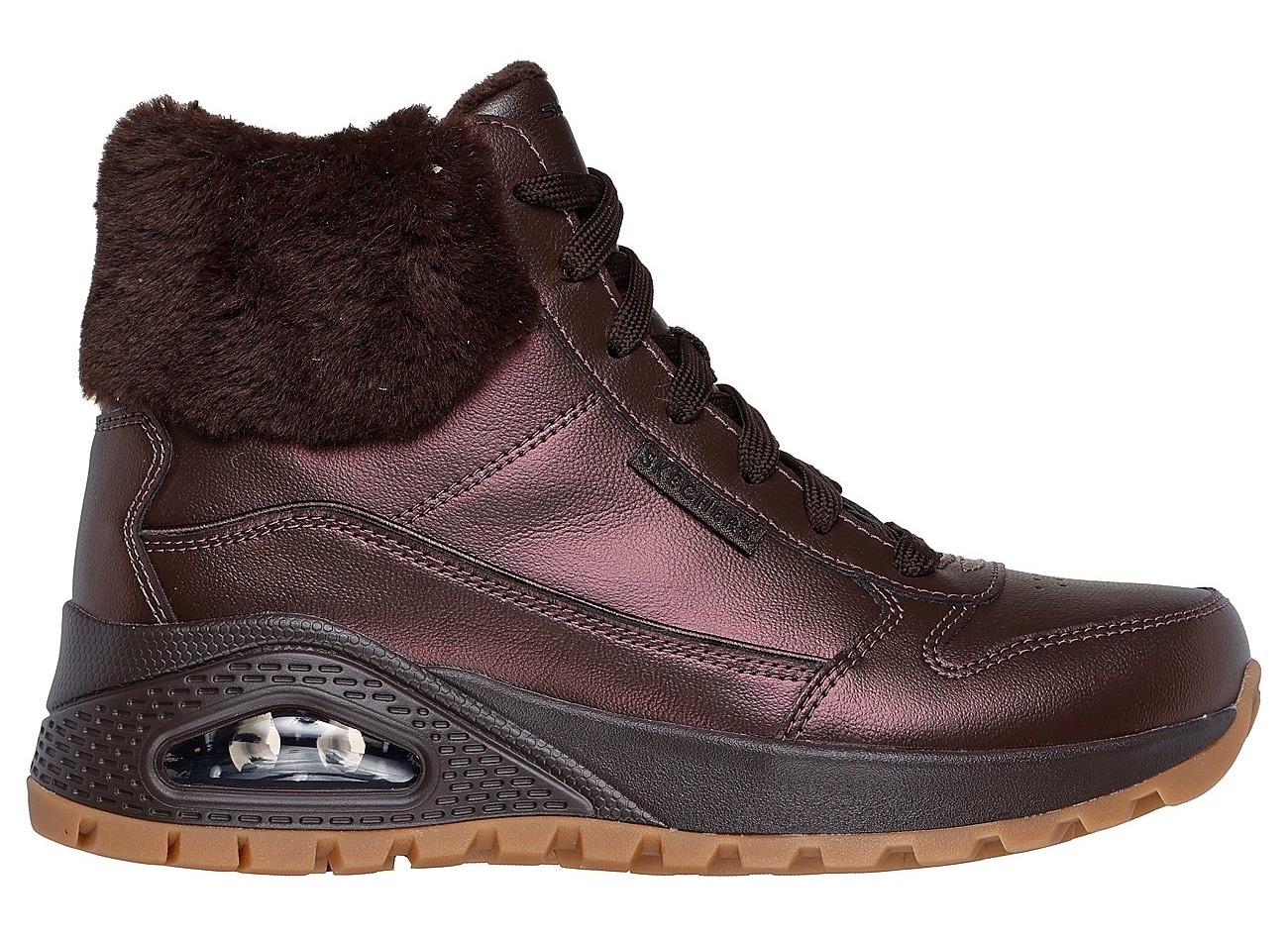 Skechers Winterboots »UNO RUGGED - GALACTIC HEIGHTS«, Schnürboots, Sneaker mit Keilabsatz