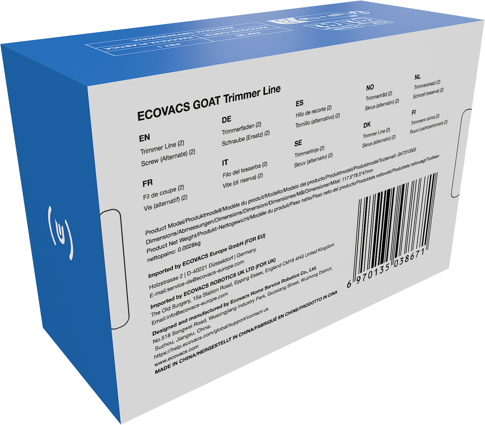 ECOVACS Trimmerfaden »GOAT Trimmer Line - GKT010002«