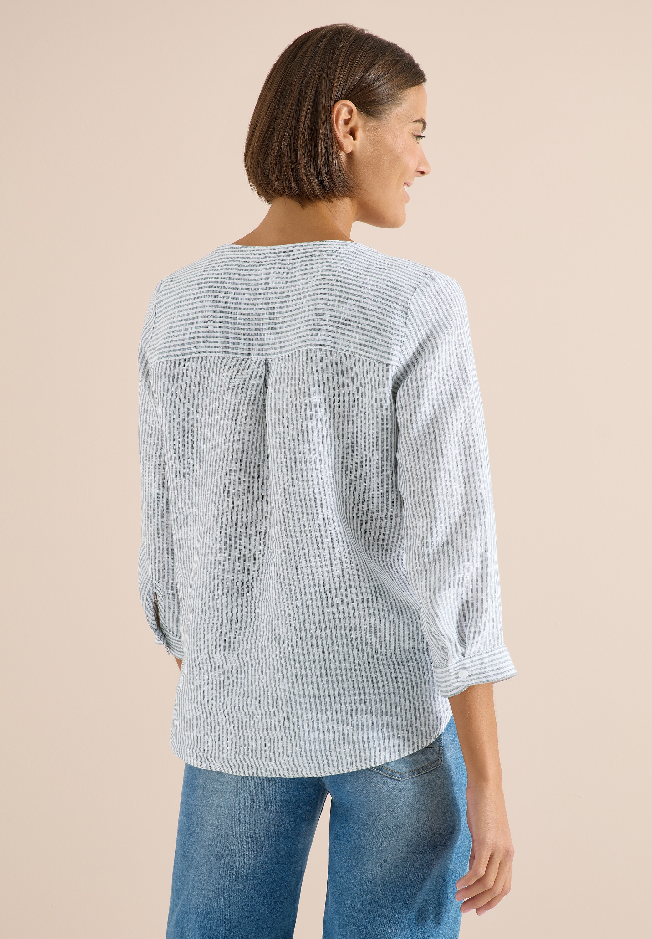 Cecil Langarmbluse aus Leinen