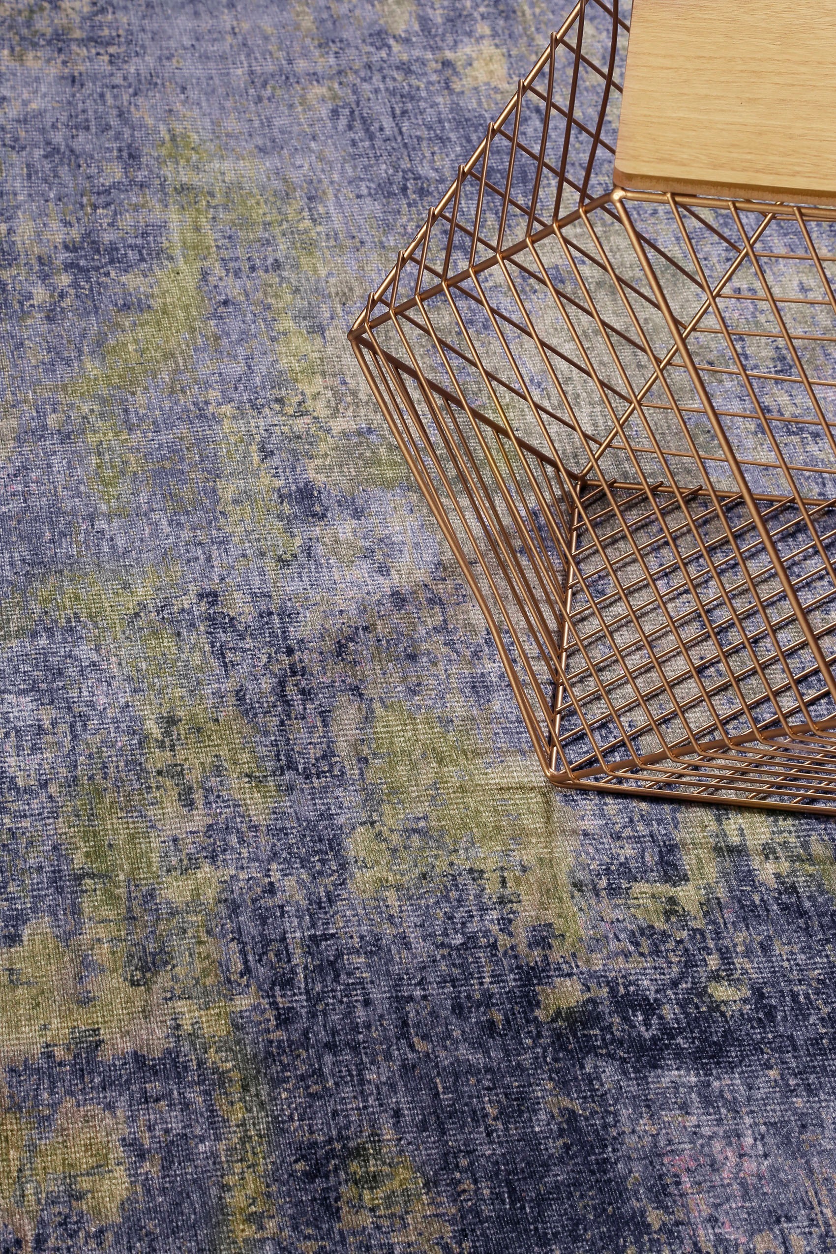 Wecon home Teppich »Night Hour«, rechteckig, 6 mm Höhe, Chenille Baumwolle, Wohnzimmer
