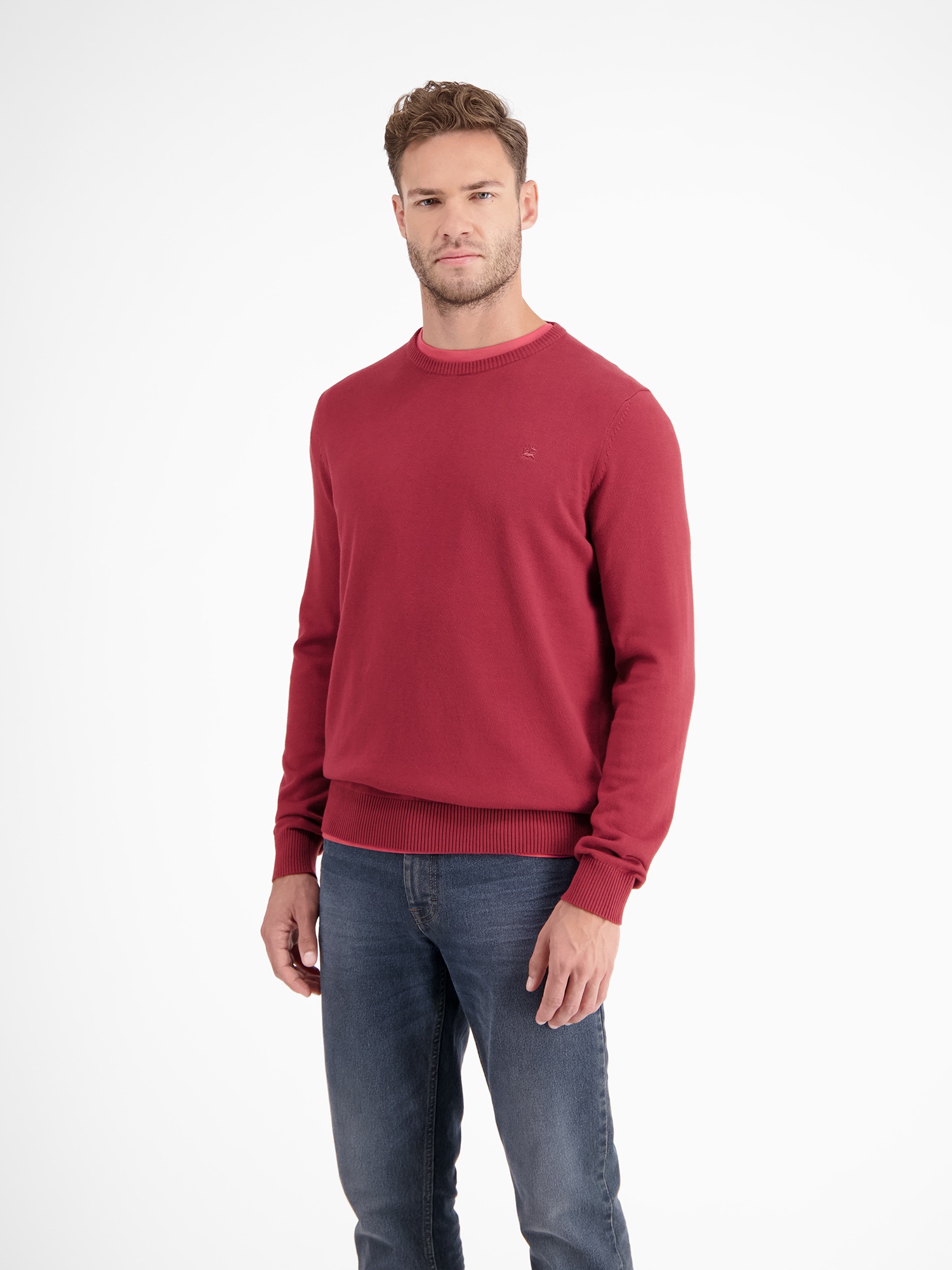 LERROS Strickpullover »LERROS Crewneck Strickpullover«
