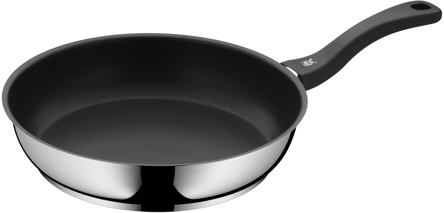 WMF Pfannen-Set »Devil, Bratpfannen Induktion, robuste Antihaftversiegelung« Cromargan® Edelstahl Rostfrei 18/10 Set, 2x Pfannen  Ø 24/28 cm, 2 Stk. tlg. TransTherm®-Allherdboden, für alle Herdarten geeignet, Bakelitgriff