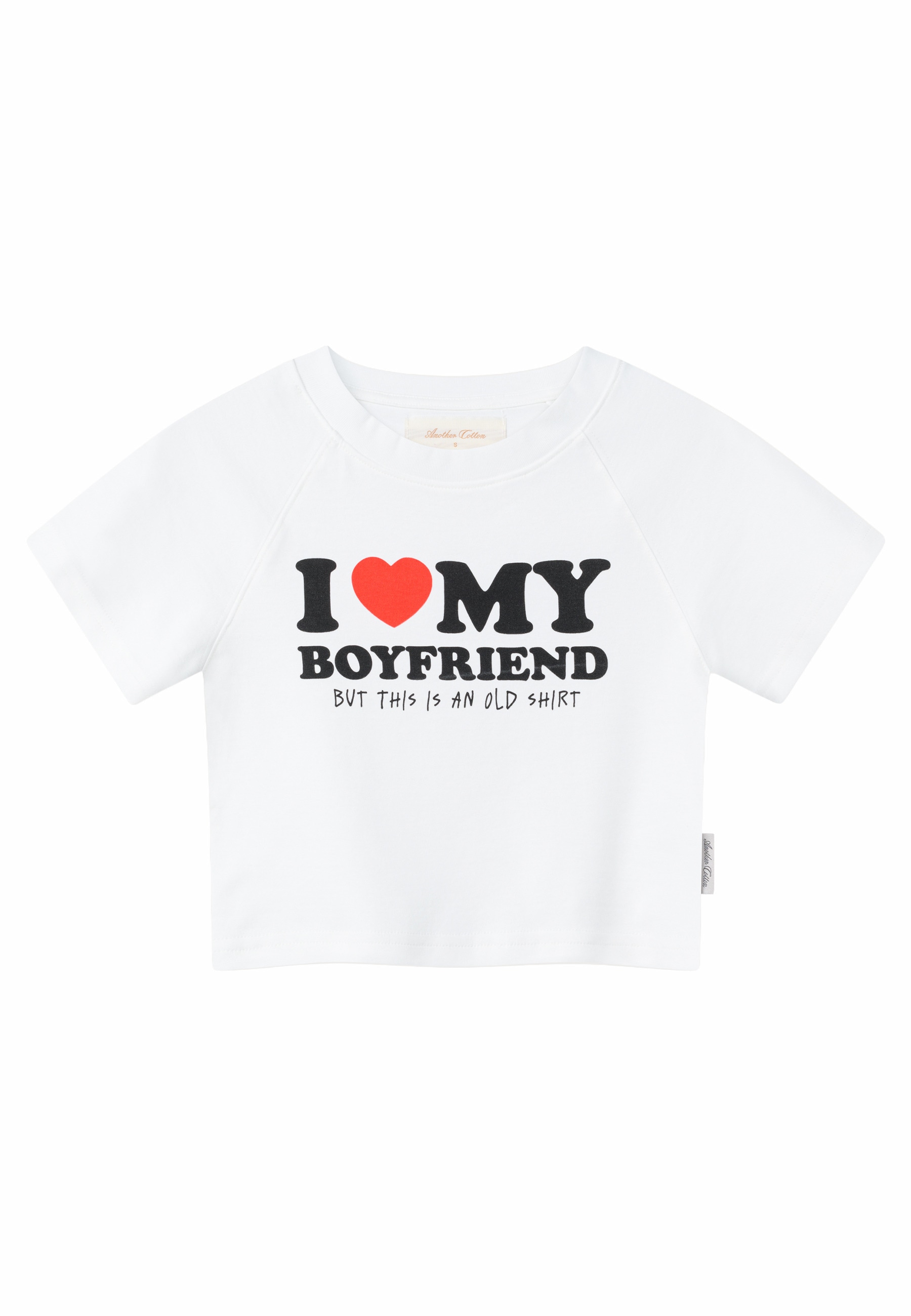 Another Cotton Lab T-Shirt "Another Cotton Lab Love my Boyfriend Crop Top" 1