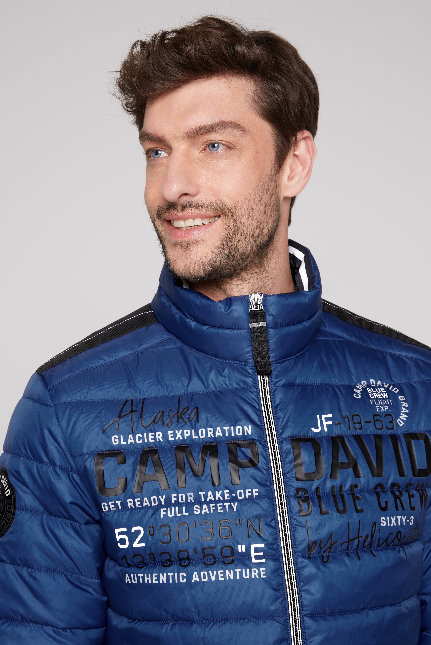 CAMP DAVID Outdoorjacke, ohne Kapuze, mit elastischem Saumabschluss