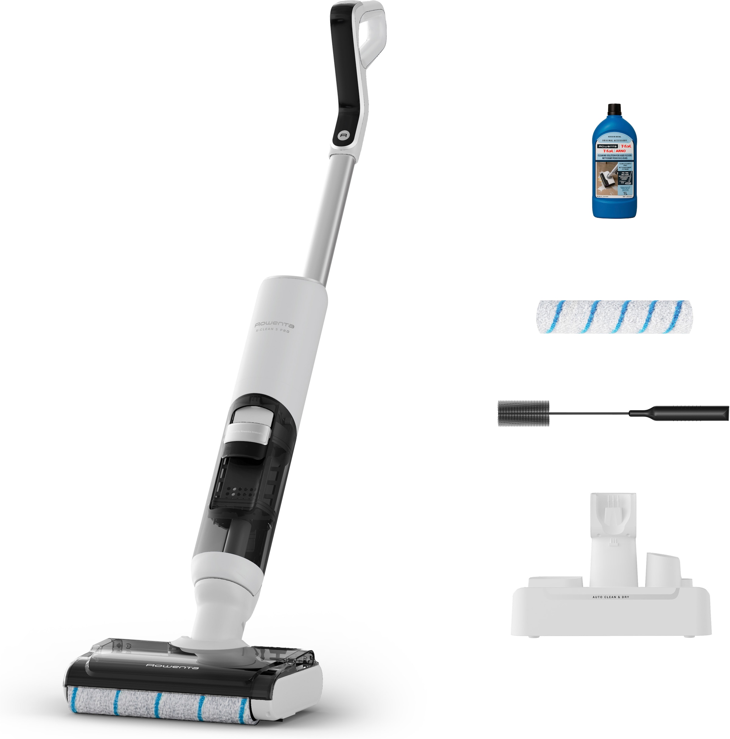 Rowenta Nass-Trocken-Akkusauger »X-Clean 5 Pro« 250 W, beutellos, selbstreinigend und -trocknend, AUTO-Erkennungsmodus