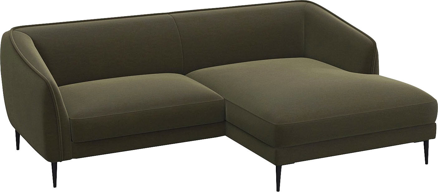 FLEXLUX Ecksofa "Belle Designsofa, bequem durch Kaltschaum im Sitz, OTTOs C günstig online kaufen