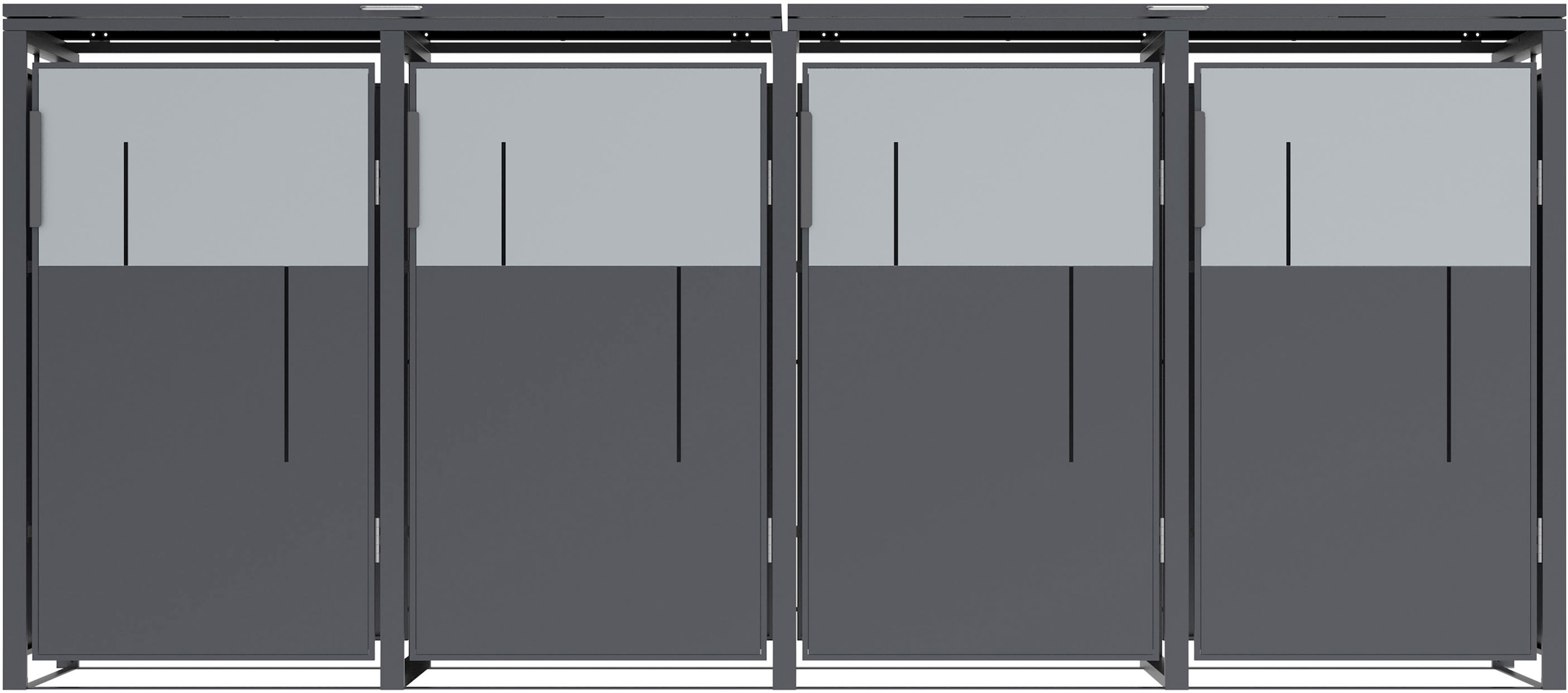 WESTMANN Mülltonnenbox »Tonus 4« BxTxH: 265x80x116 cm, für 4x240 L Mülltonnen