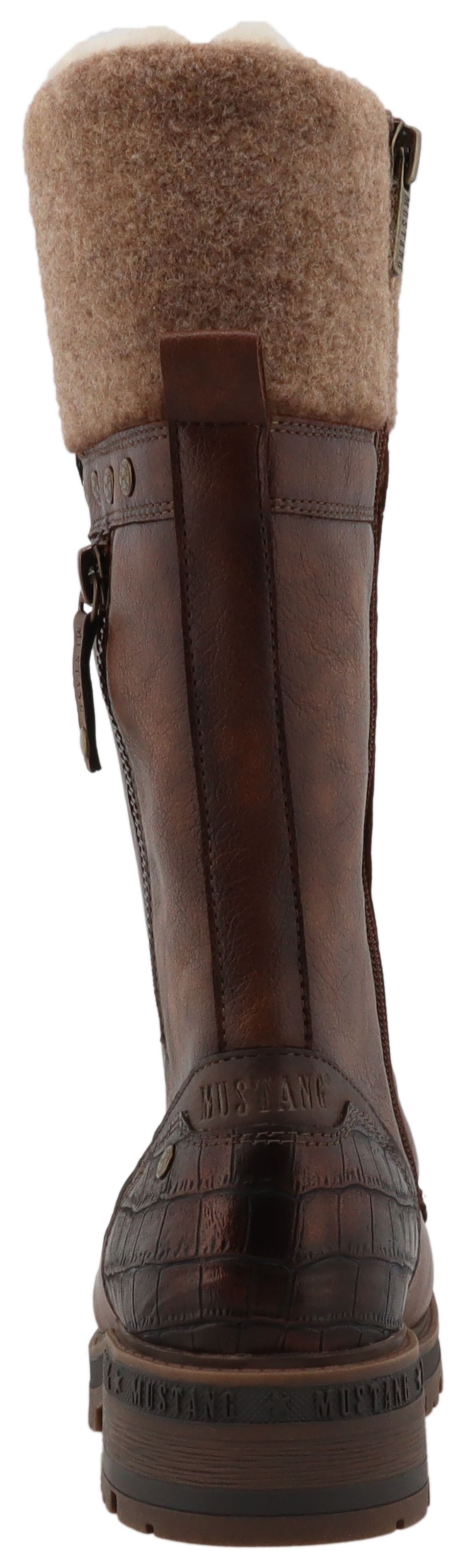 Mustang Shoes Winterstiefel "Darleen", Schnürstiefel mit Reißverschluss günstig online kaufen