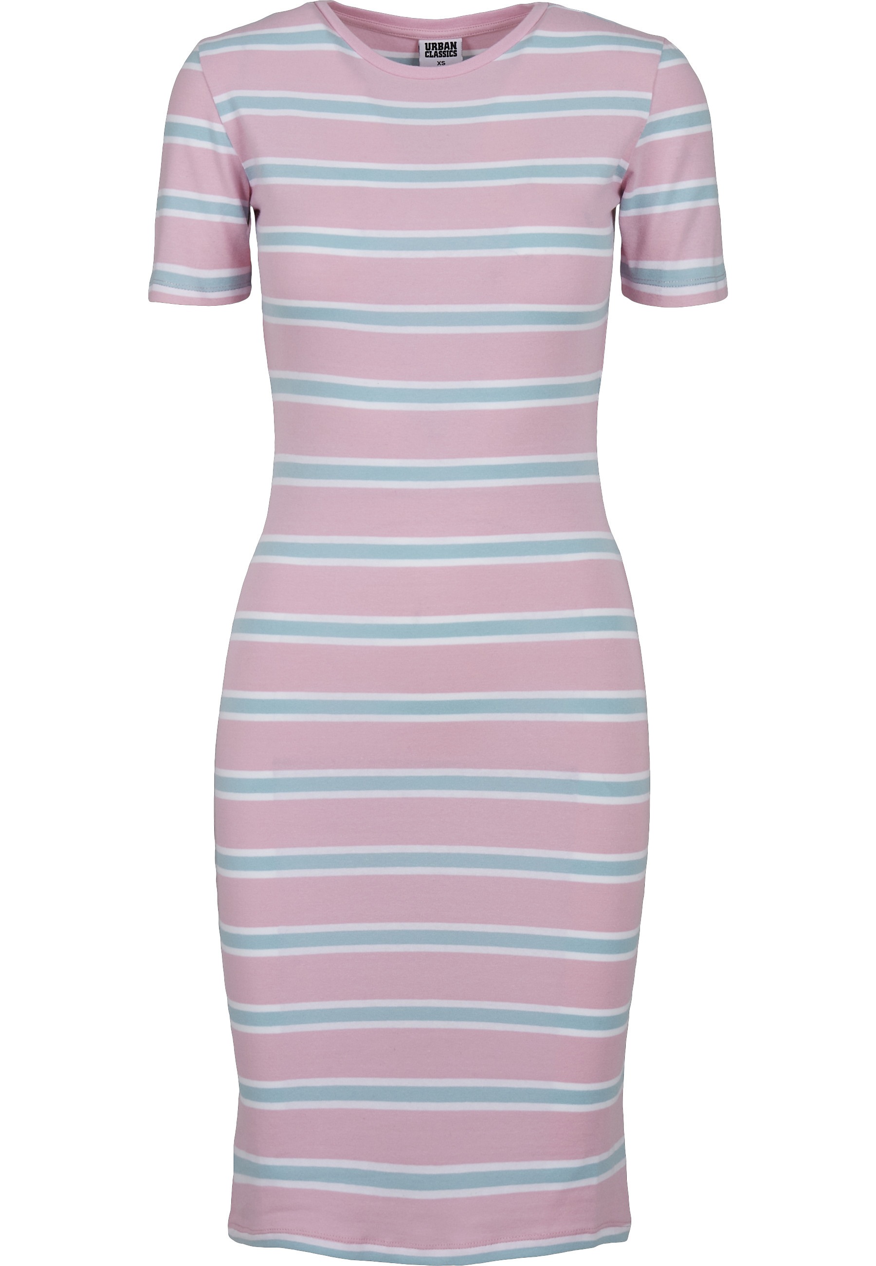 URBAN CLASSICS A-Linien-Kleid "Urban Classics Damen Ladies Stretch Stripe Dress" 1 Stk. tlg.
