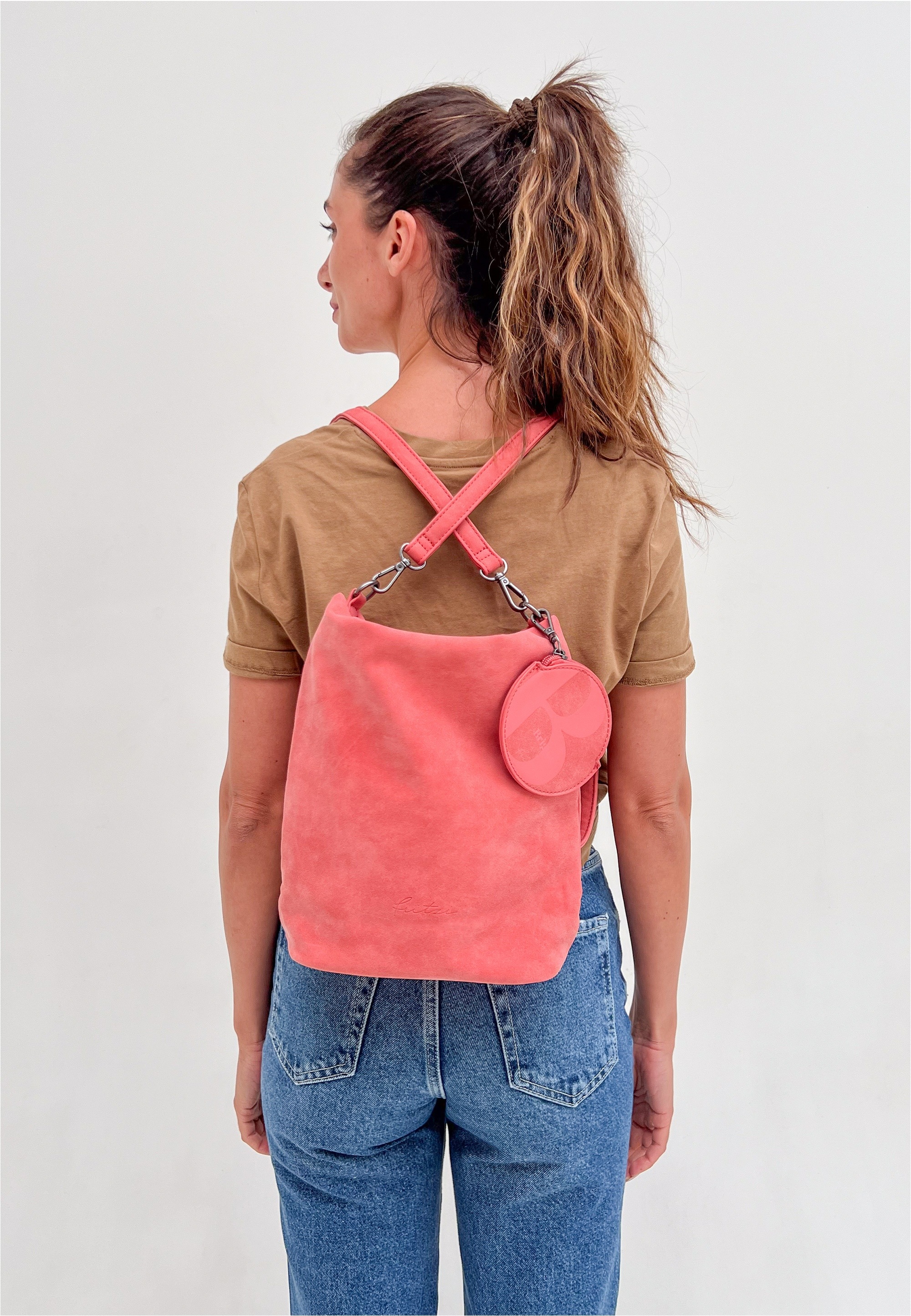 Fritzi aus Preußen Cityrucksack »Brigitte x fritzi Special Backpack Cross01«, mit abnehmbarem Anhänger
