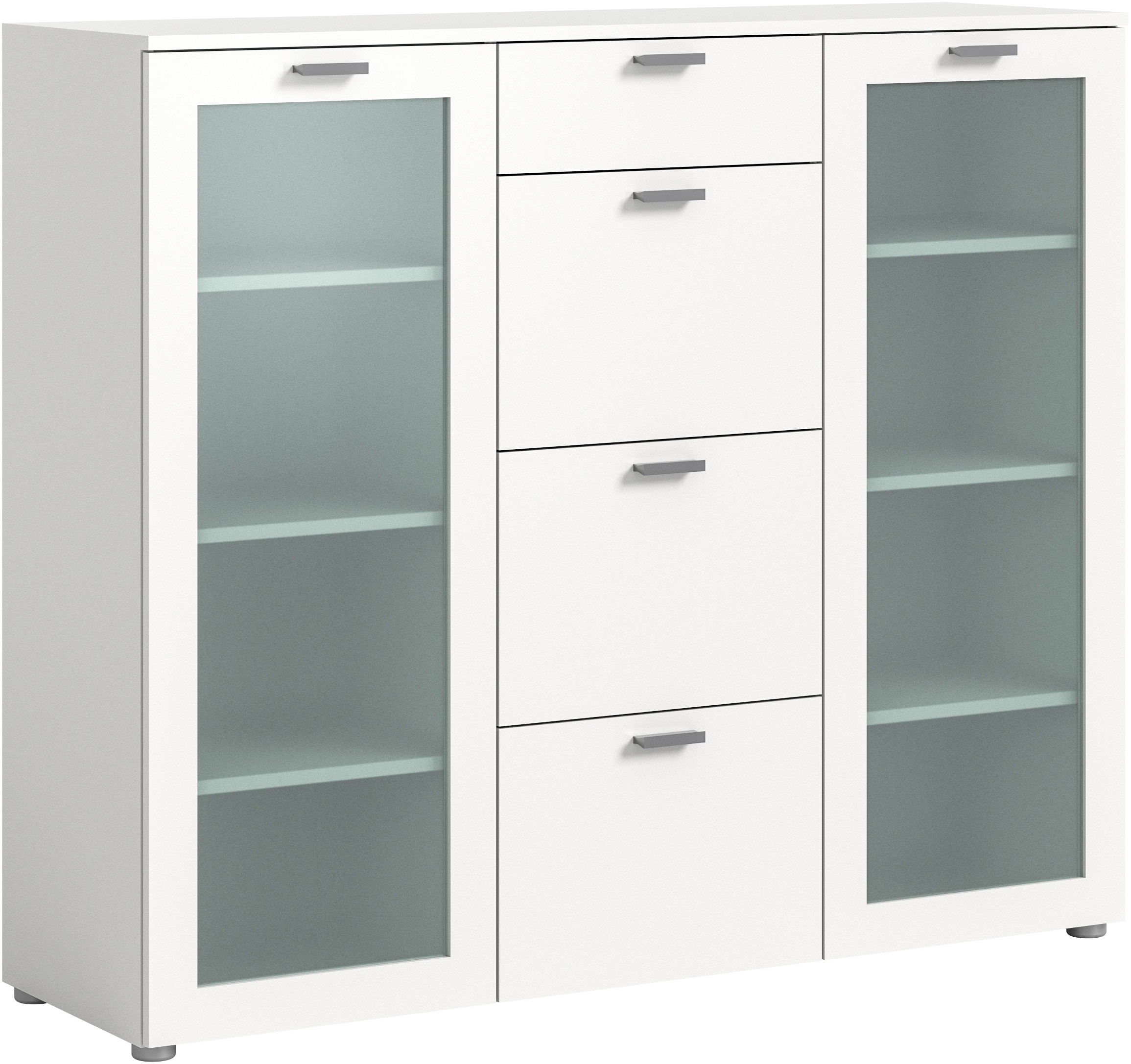 Highboard »Onex, Breite 135 cm, mit Glastür, vielseitig einsetzbar«, in verschiedenen...