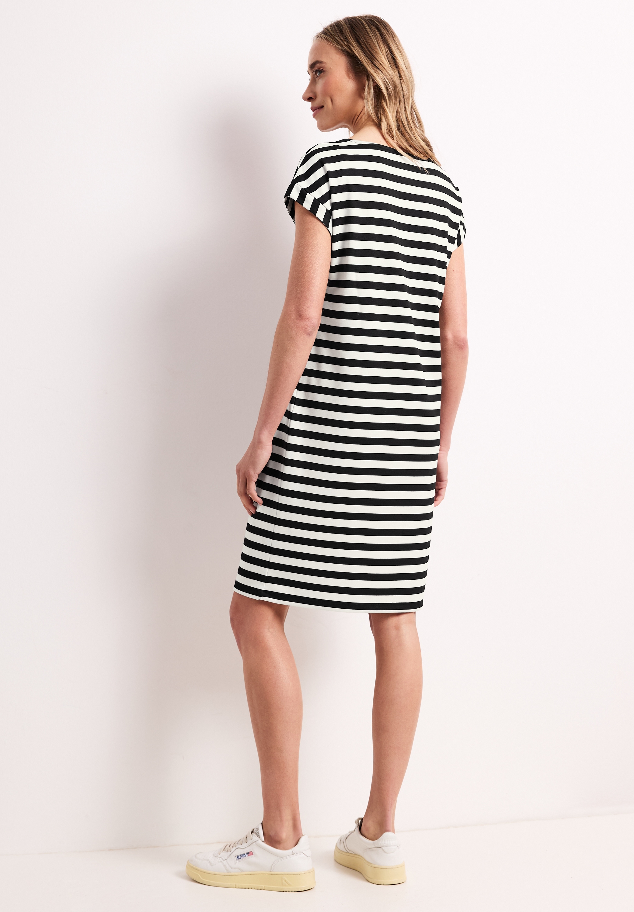 STREET ONE Jerseykleid Ohne Taschen im Streifendesign