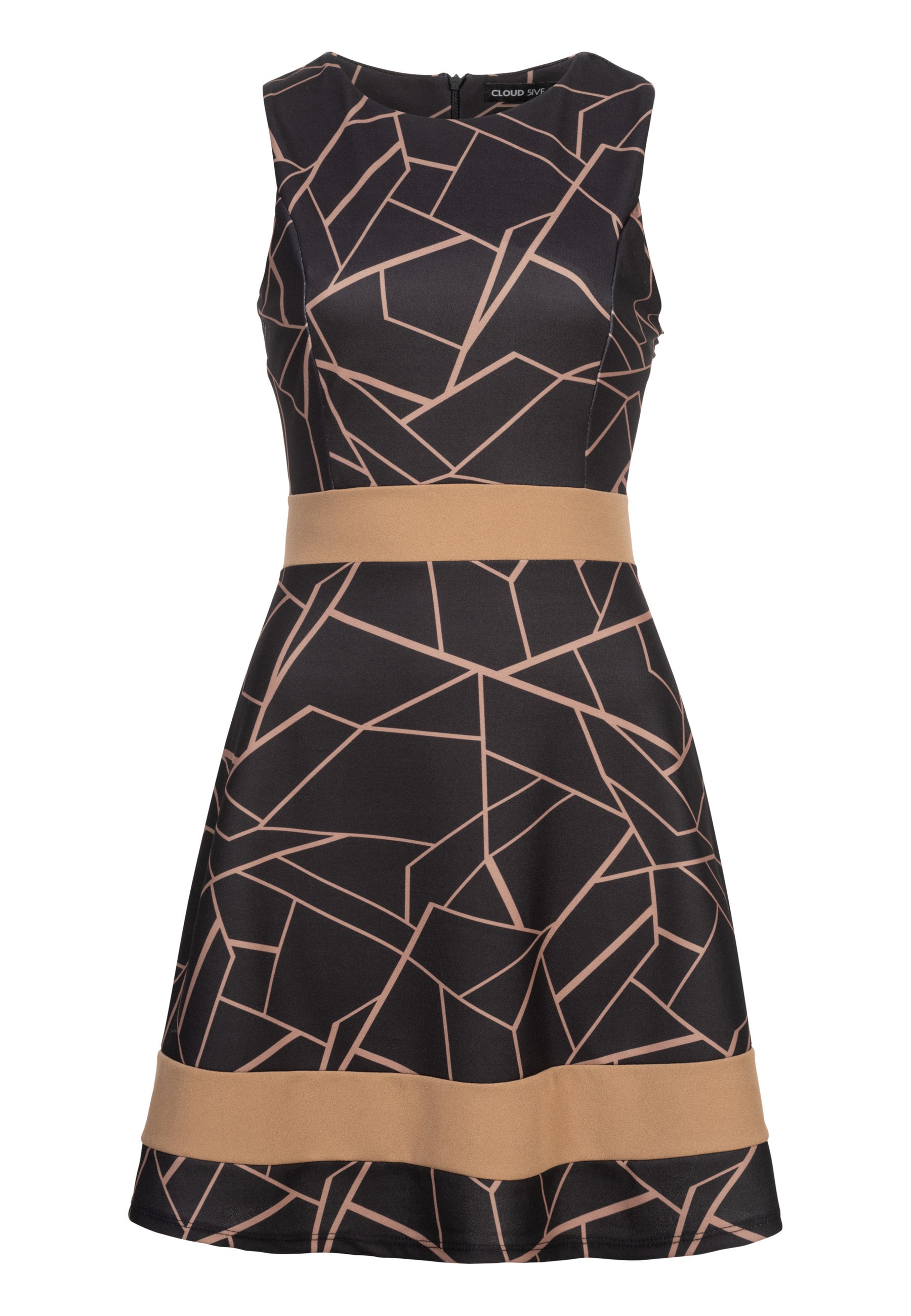 CLOUD 5IVE Shirtkleid "CLOUD 5IVE Dress with Abstract Print and Zipper on t günstig online kaufen