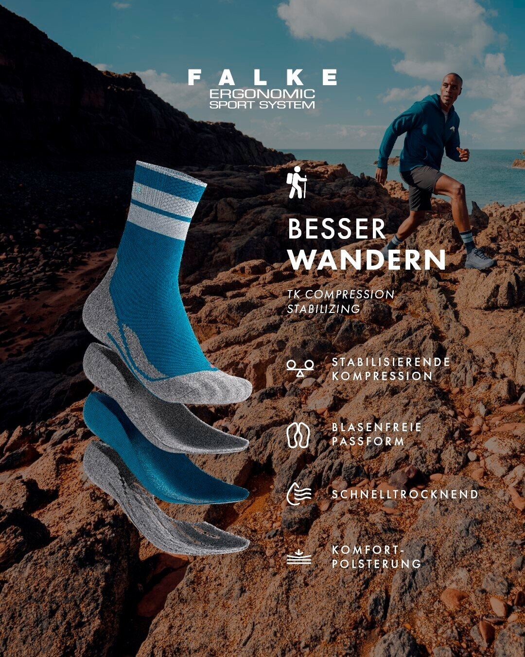 FALKE Socken »TK Compression Stabilizing« 1 Paar tlg.