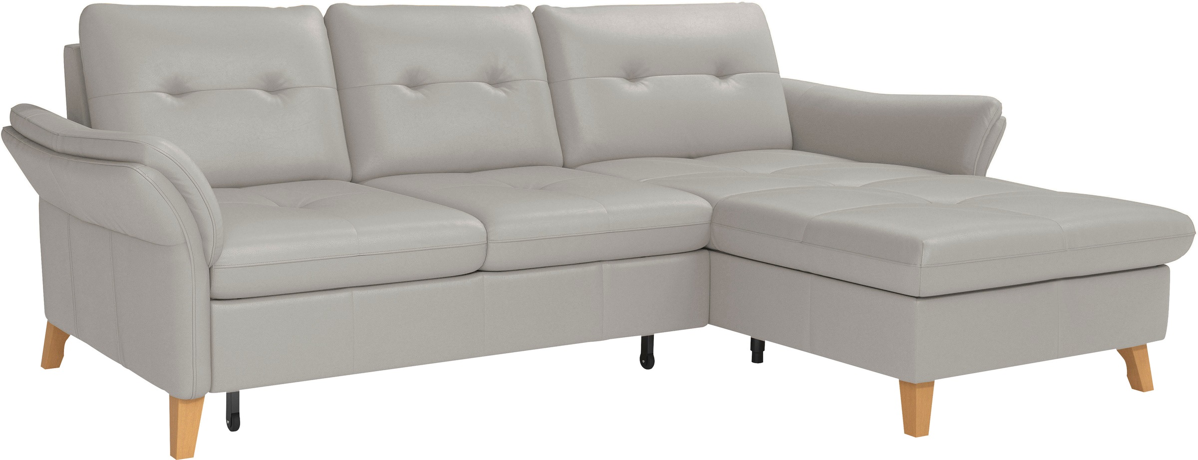 sit&more Ecksofa »Göteborg«, Sitztiefenverstellung und Federkern, wahlweise mit Bettfunktion