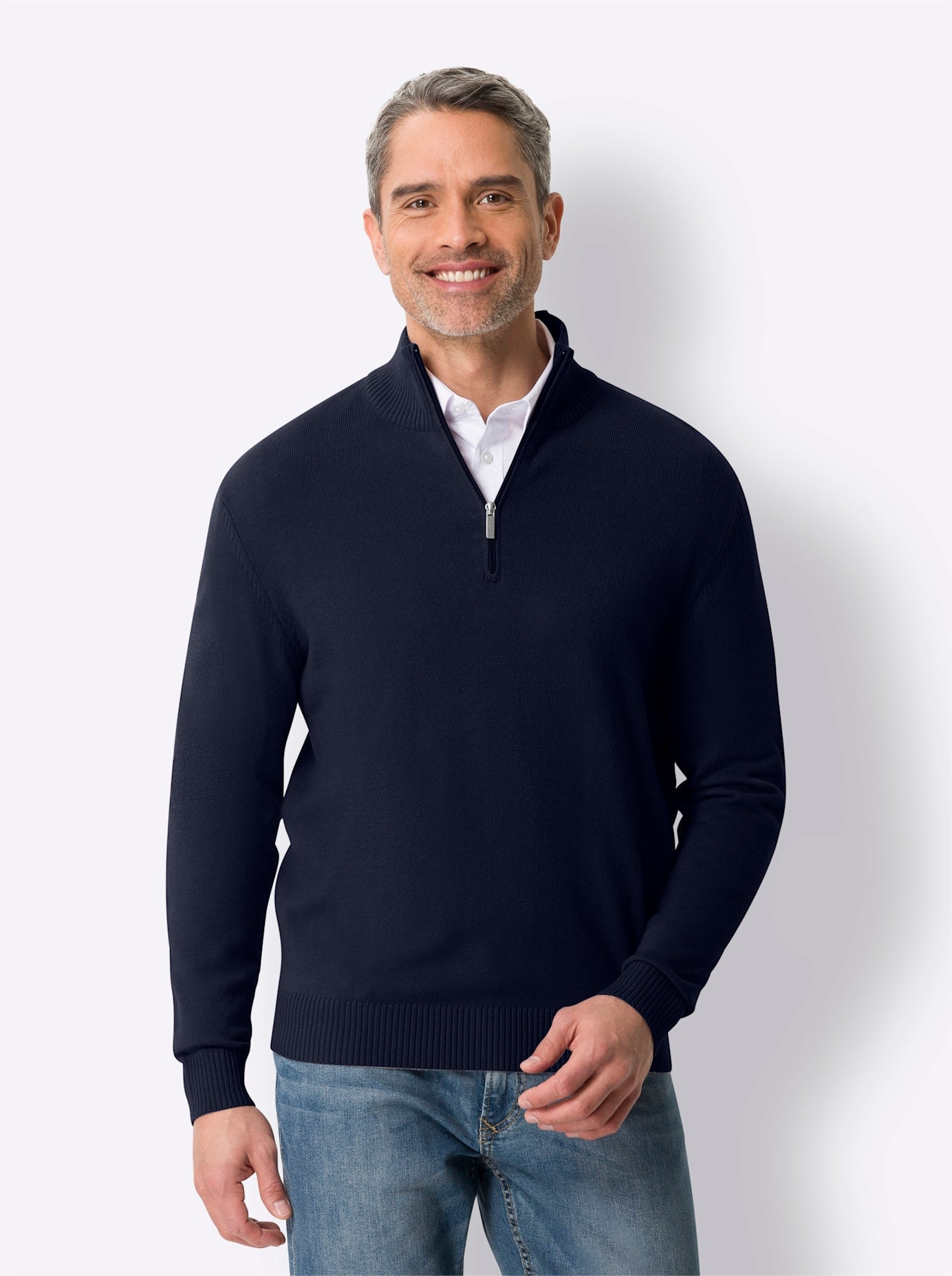 Classic Strickpullover »Troyer-Pullover«