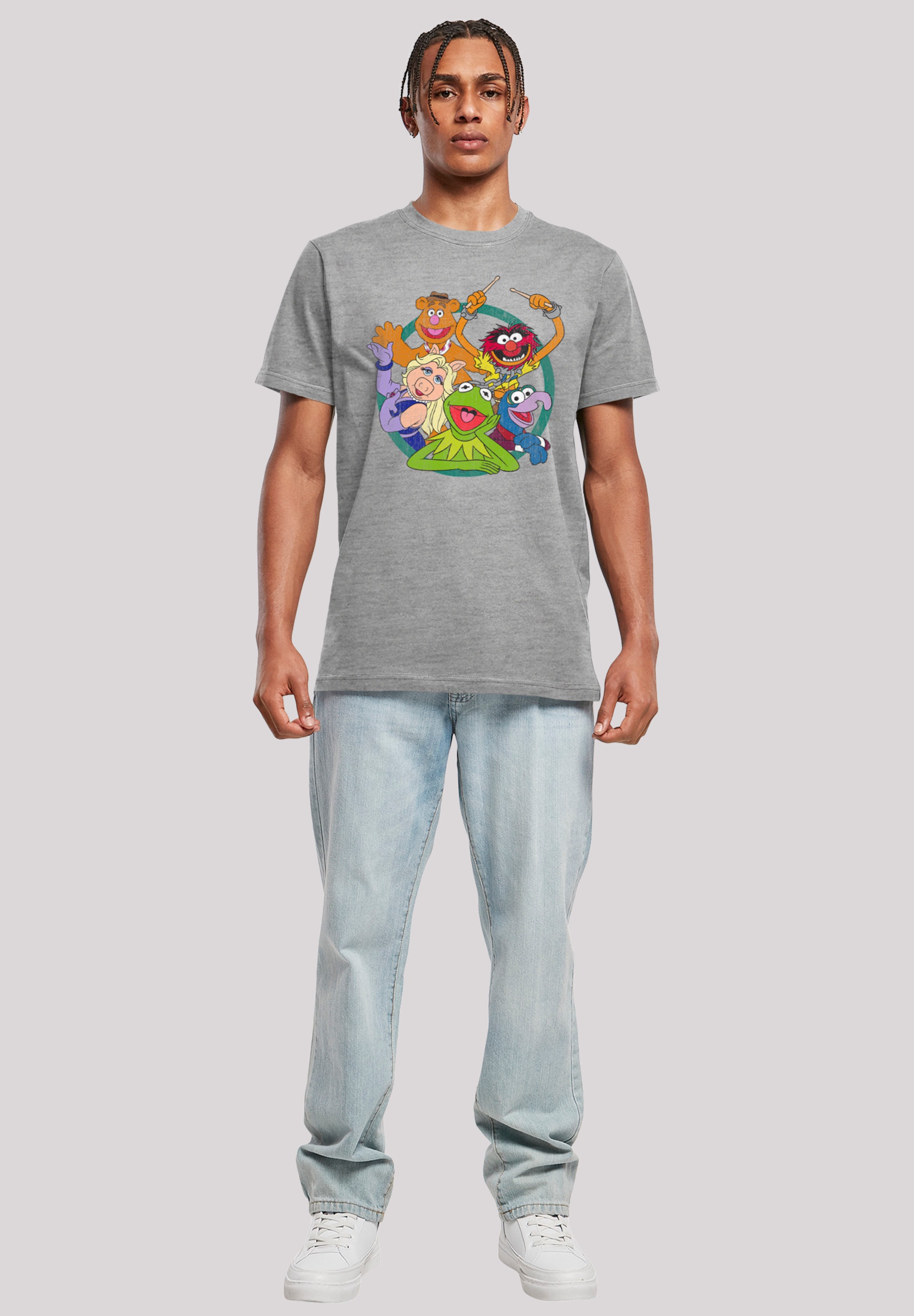 F4NT4STIC T-Shirt »Disney Die Muppets Group Circle«, Print