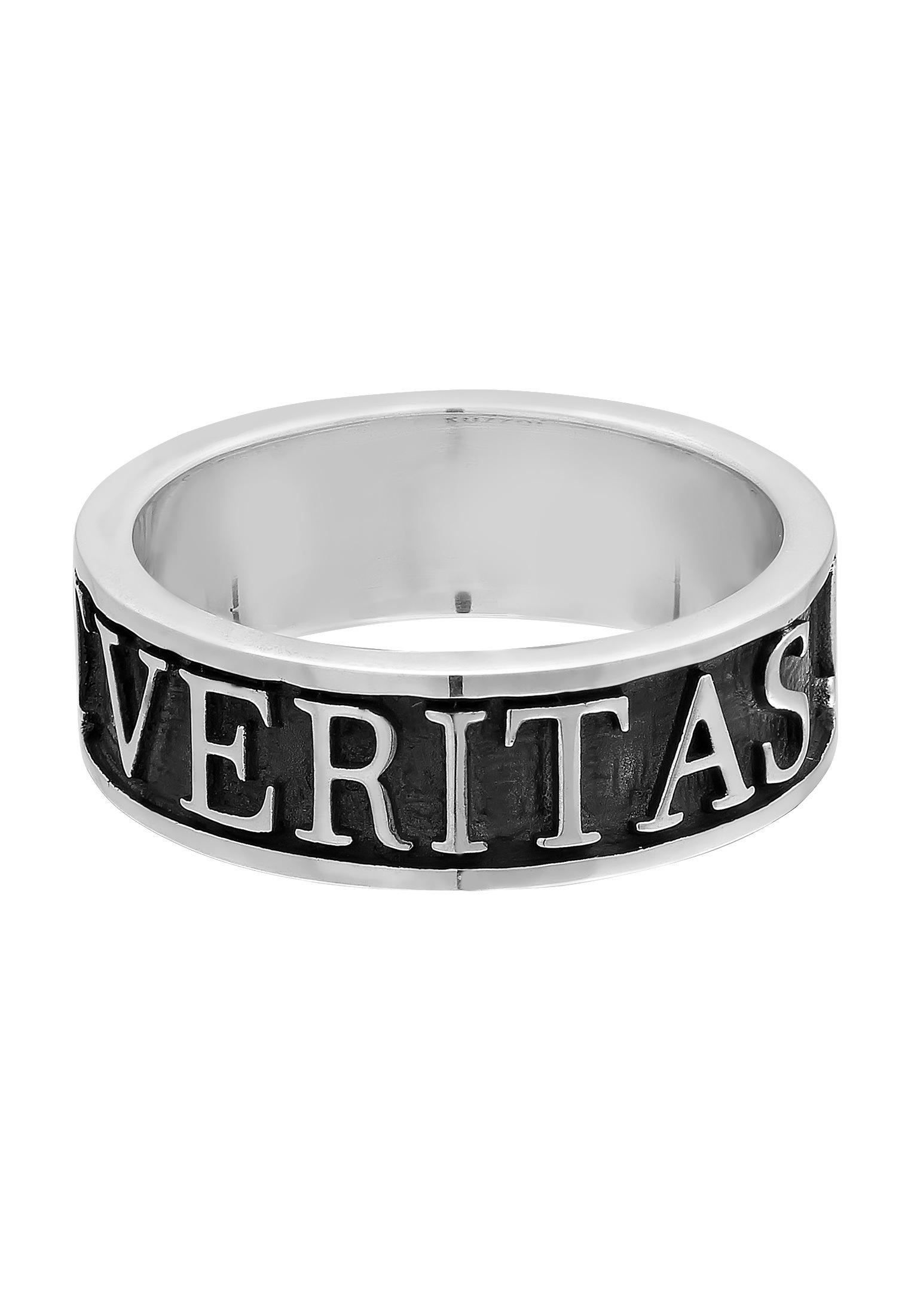 Kuzzoi Silberring »Ring Herren Bandring Schriftzug 925 Silber«