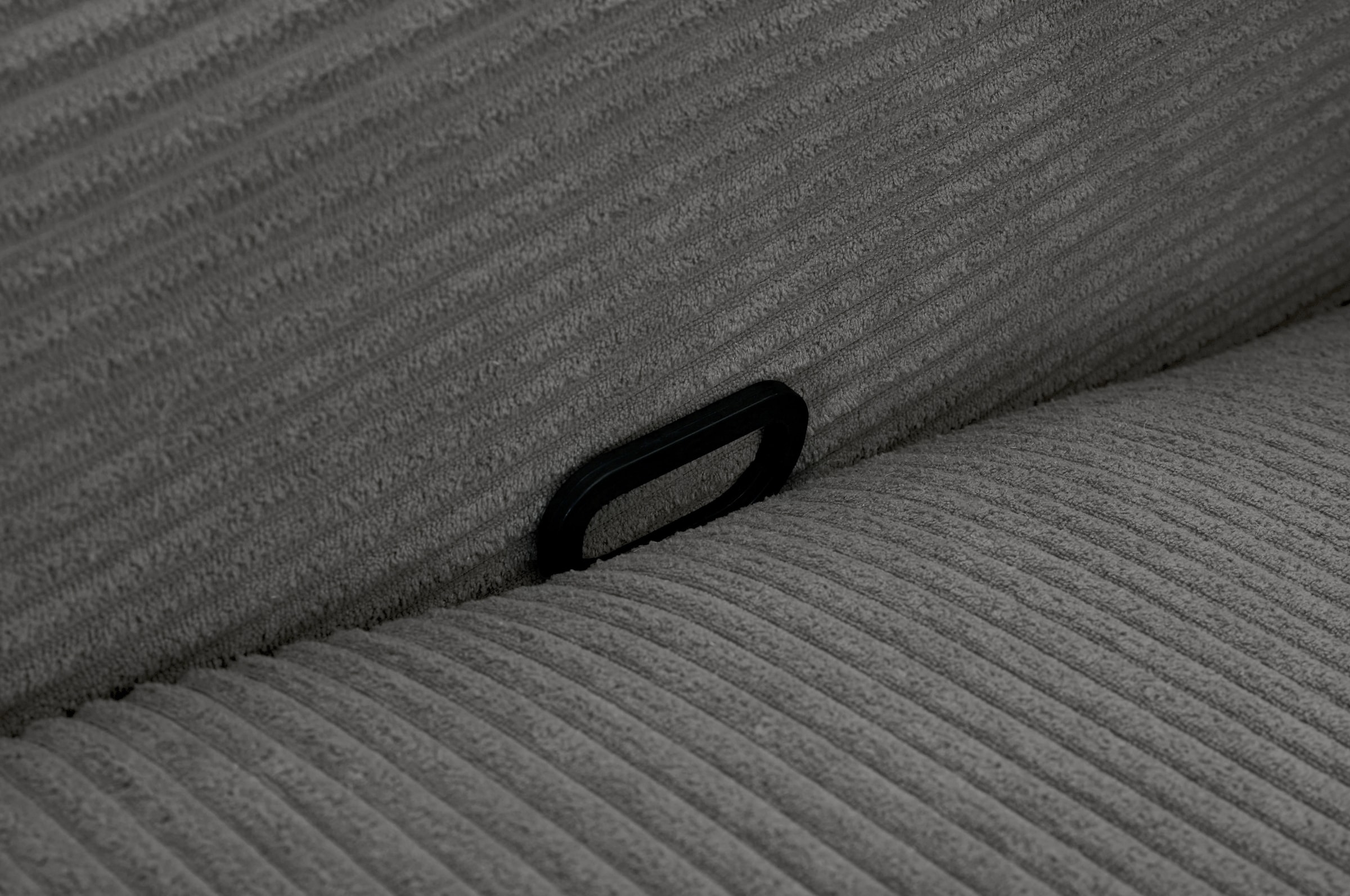 OTTO home 3-Sitzer »SKAANE Cord-Sofa, 229 cm, manuelle u. elektrische Relaxfunktion« Relax-Funktion in 2 Sitzen, Kopfteilverstellung, Federkernpolsterung