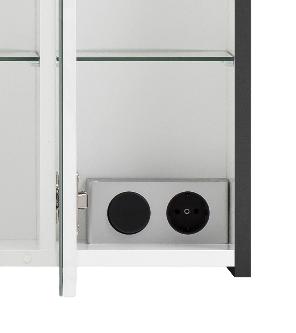 Schildmeyer Spiegelschrank »Sander, Breite 65 cm, LED-Beleuchtung« 1 Stk. tlg. Made in Germany