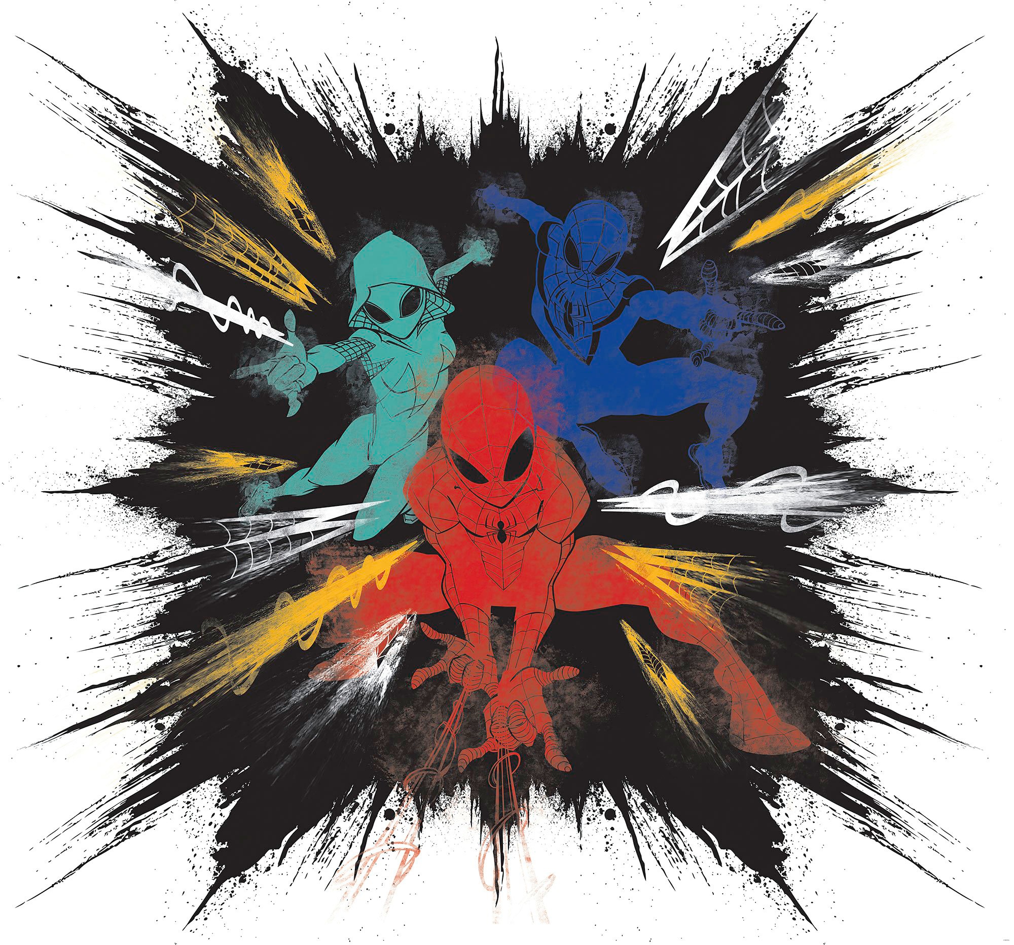 Komar Vliestapete "Spider-Man Color Explosion", 300x280 cm (Breite x Höhe)