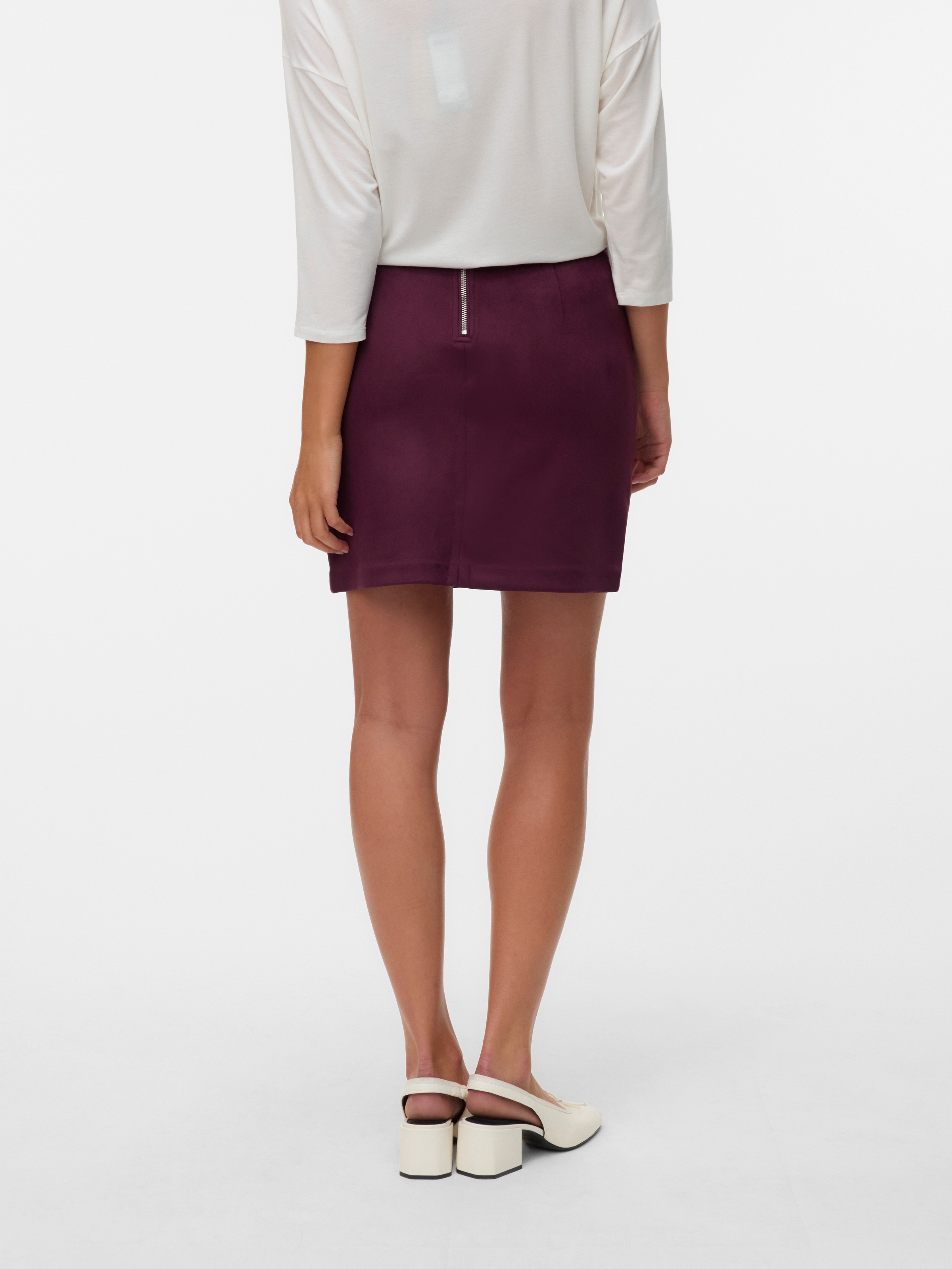 Vero Moda Lederimitatrock "VMDONNADINA FAUXSUEDE SHORT SKIRT" günstig online kaufen
