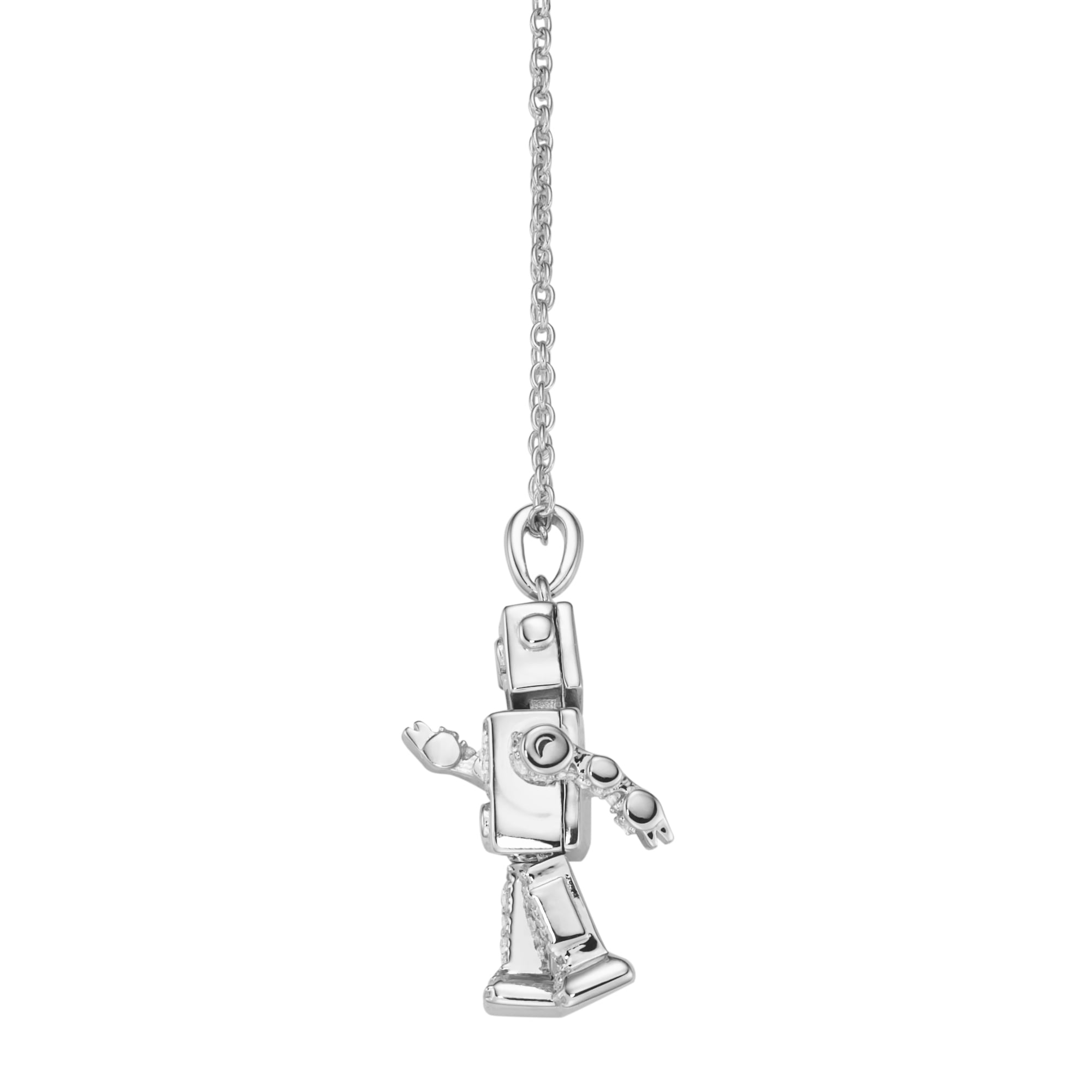 GIORGIO MARTELLO MILANO Kette mit Anhänger »Anhänger Roboter mit Zirkonia, Silber 925«