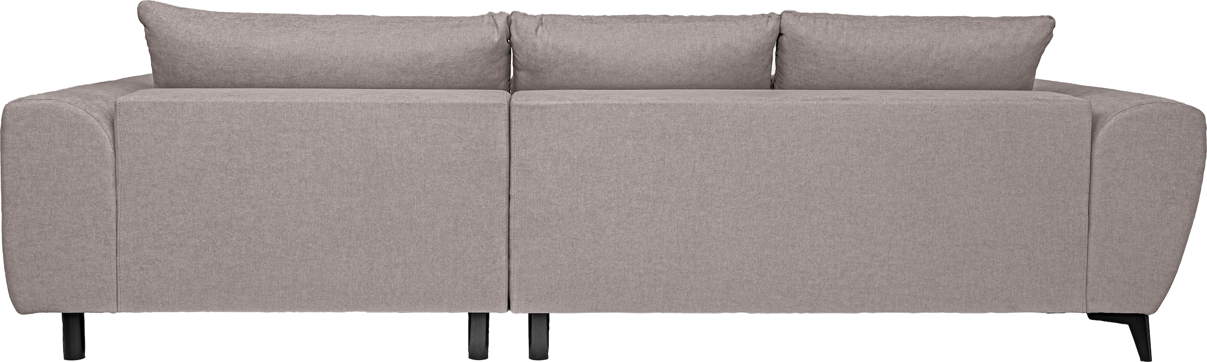 WERK2 Ecksofa »Garay inkl. elektr. Sitztiefenverstellung, bodenfrei, viel Platz« Luxus-Microfaser, L-Form, XXL, elektrische Sitztiefenverstellung