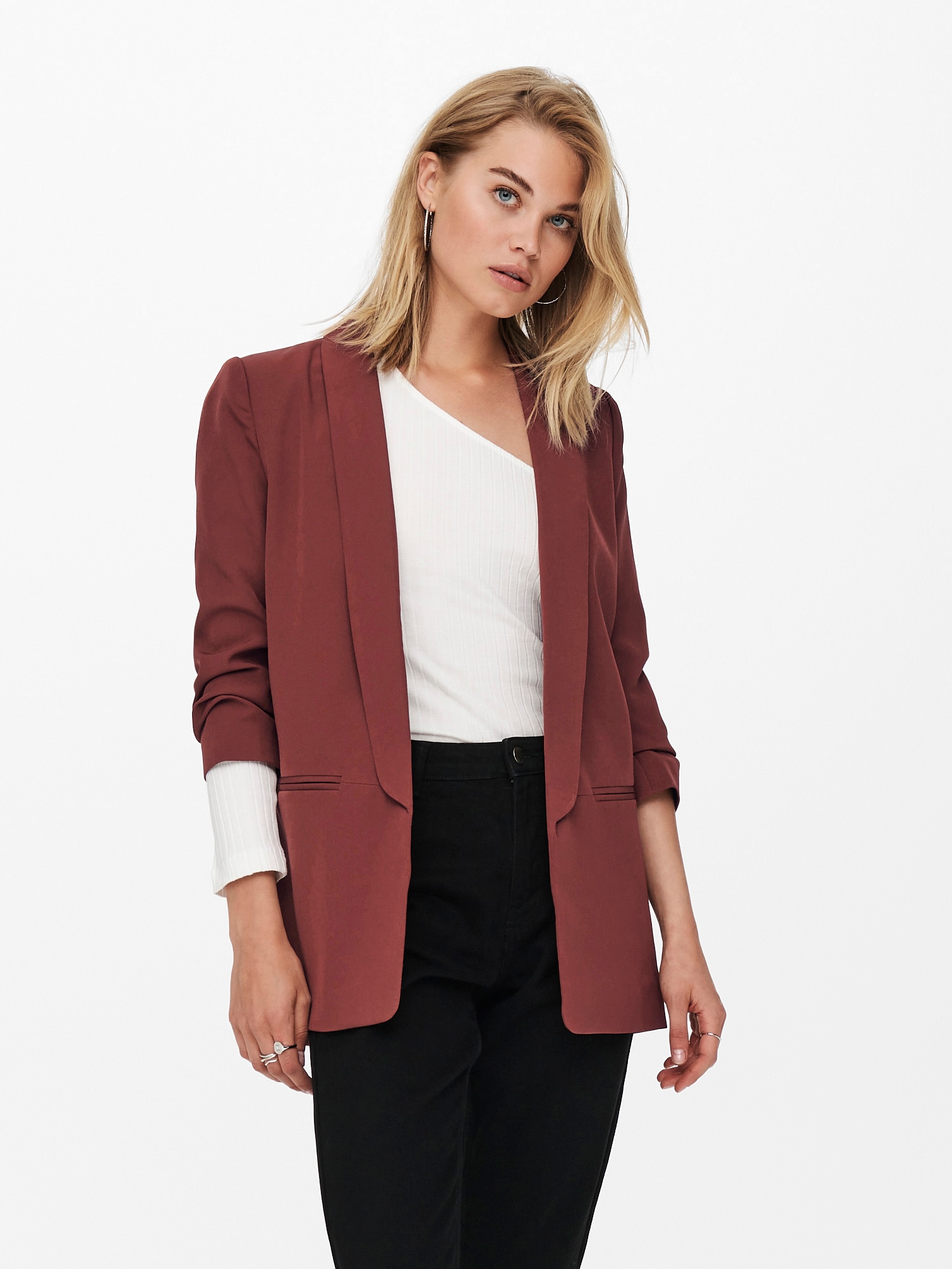 ONLY Kurzblazer "ONLELLY 3/4 LIFE BLAZER TLR NOOS" Materialmix, regular fit günstig online kaufen