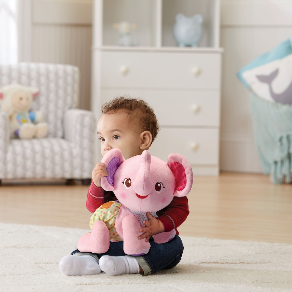 Vtech® Kuscheltier »VTechBaby, Krabbel mit mir Elefant, pink«