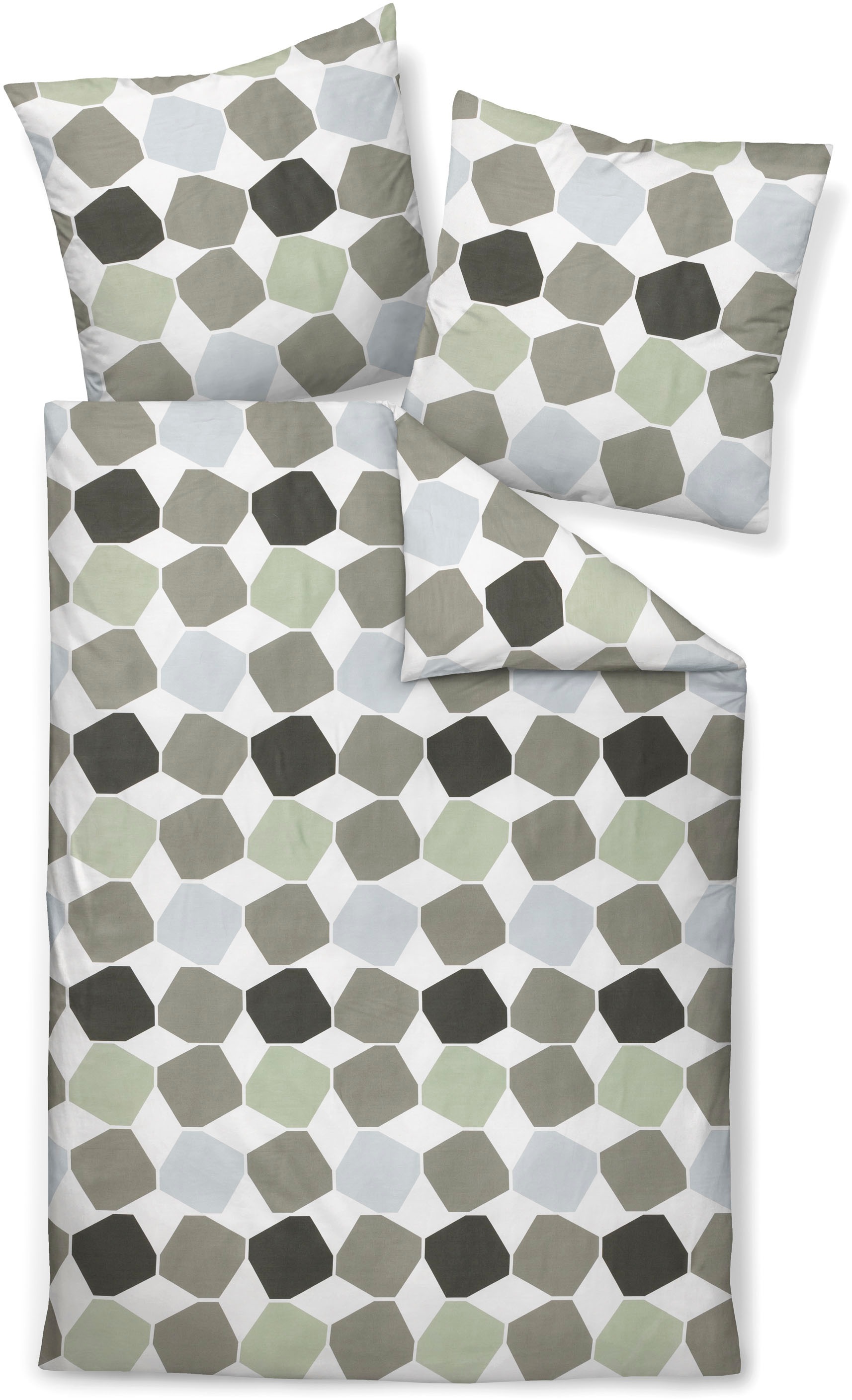 Janine Bettwäsche »Mako-Satin87106 06«, mit Reissverschluss