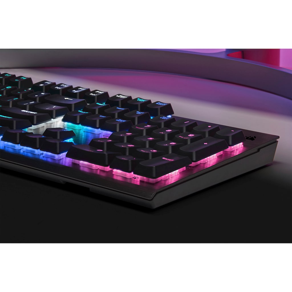 Corsair Gaming-Tastatur »K60 RGB PRO Low Profile«, (Ziffernblock-ausklappbare Füße)