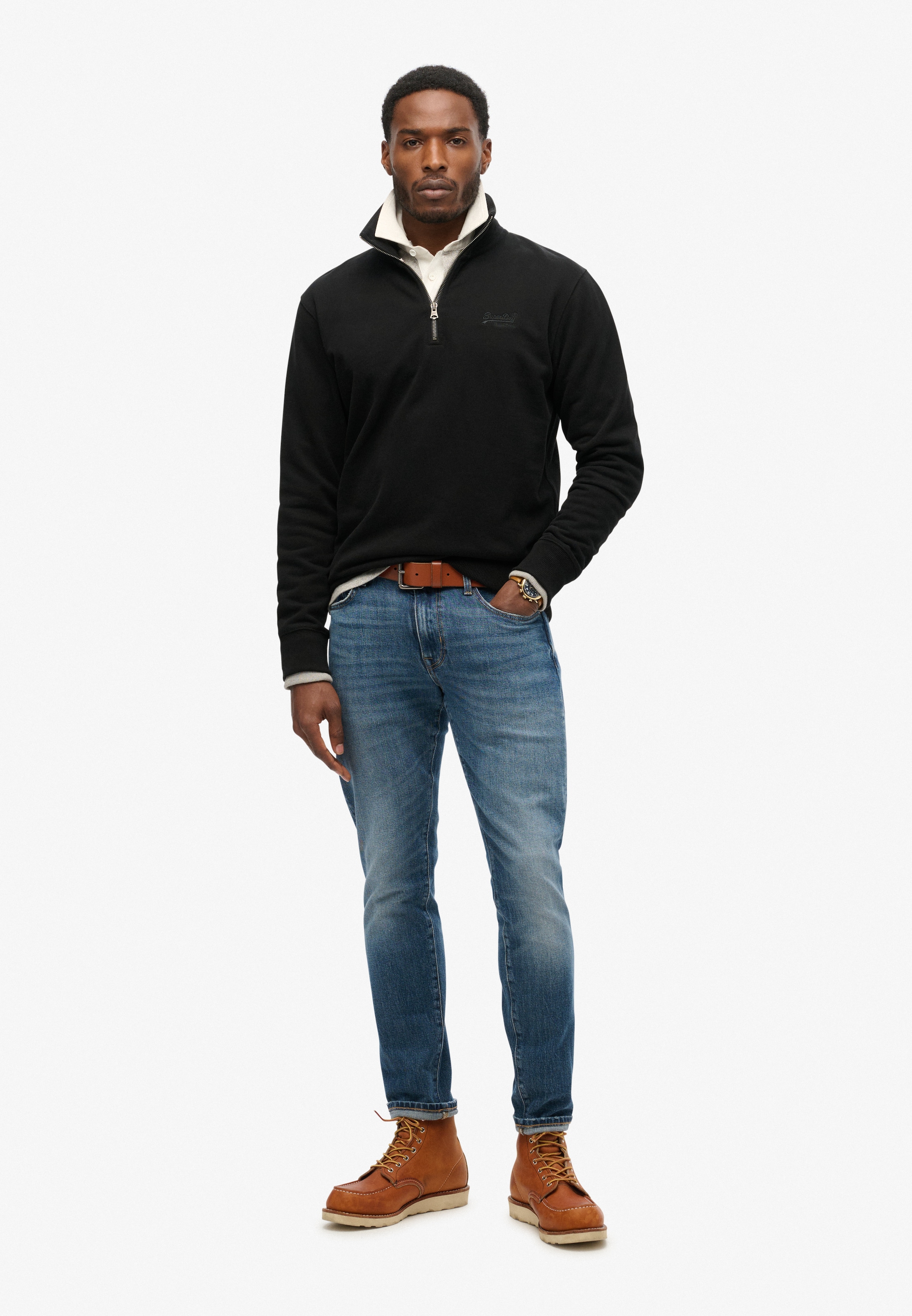 Superdry Sweatshirt »ESSENTIAL LOGO HENLEY«