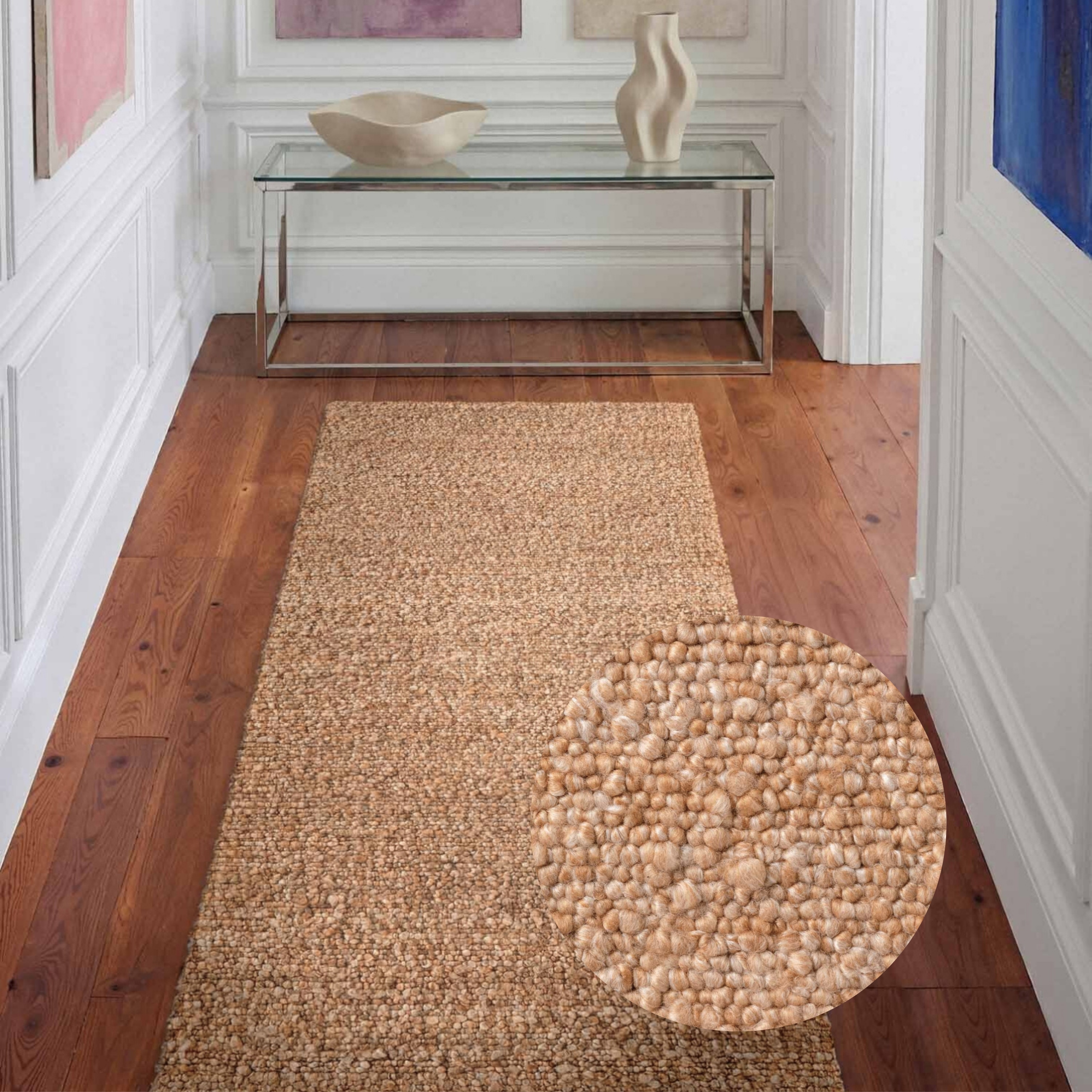 Ted Baker Teppich "Soft Bouclé Portobello, auch als Läufer" rechteckig 10 mm Höhe Woll-Optik, Bouclé Meliert, Wohnzimmer, Esszimmer, Schlafzimmer, Flur