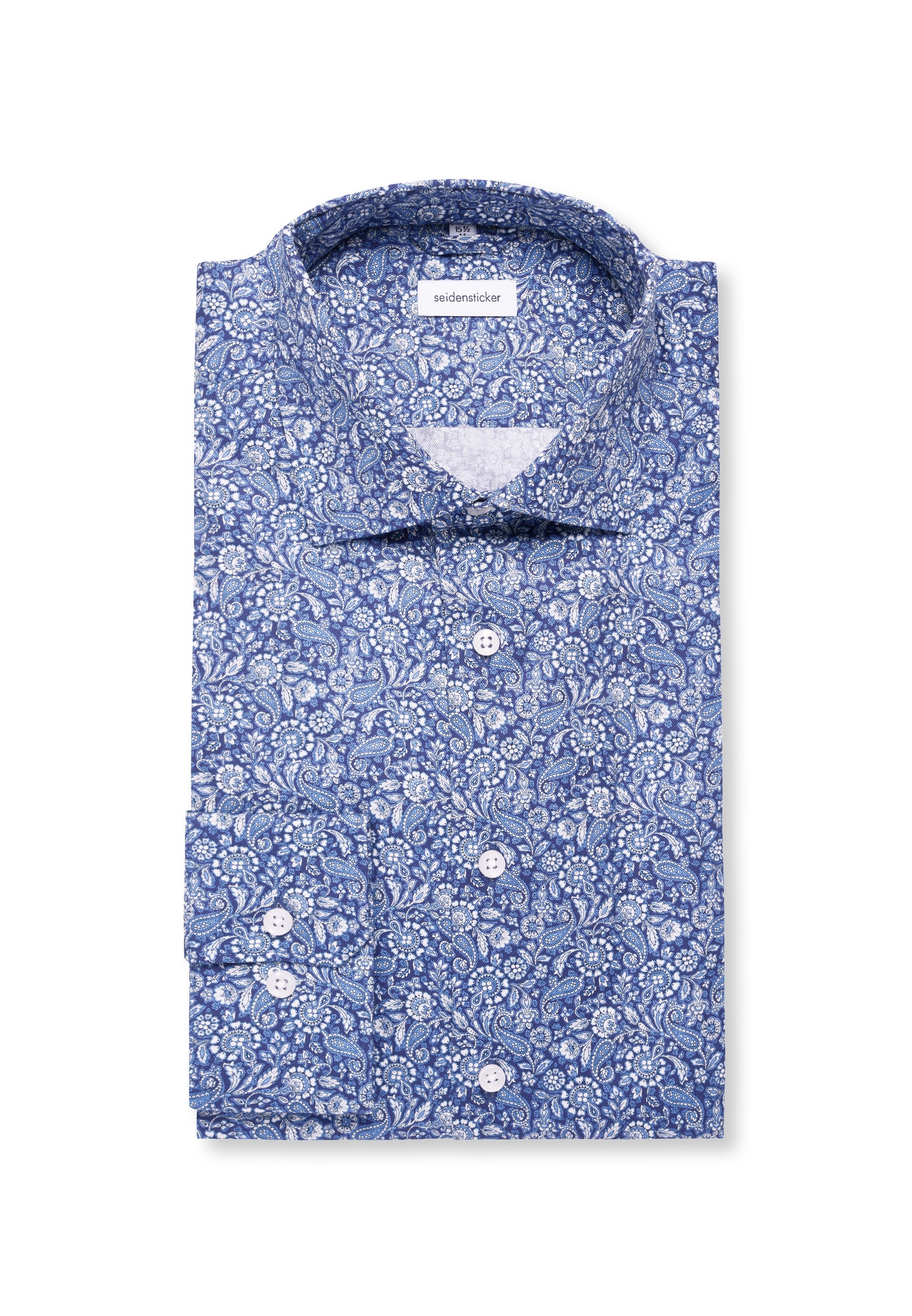 seidensticker Businesshemd »Schwarze Rose« X-Slim 1/1 Kentkragen Paisley