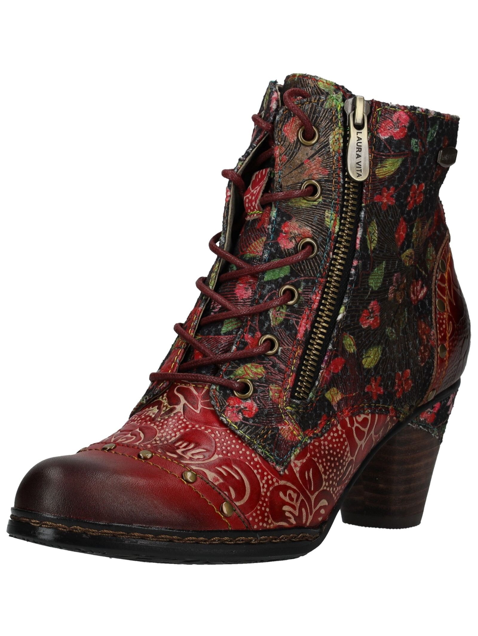 LAURA VITA Schnürstiefelette "LAURA VITA Stiefelette Leder/Textil" günstig online kaufen