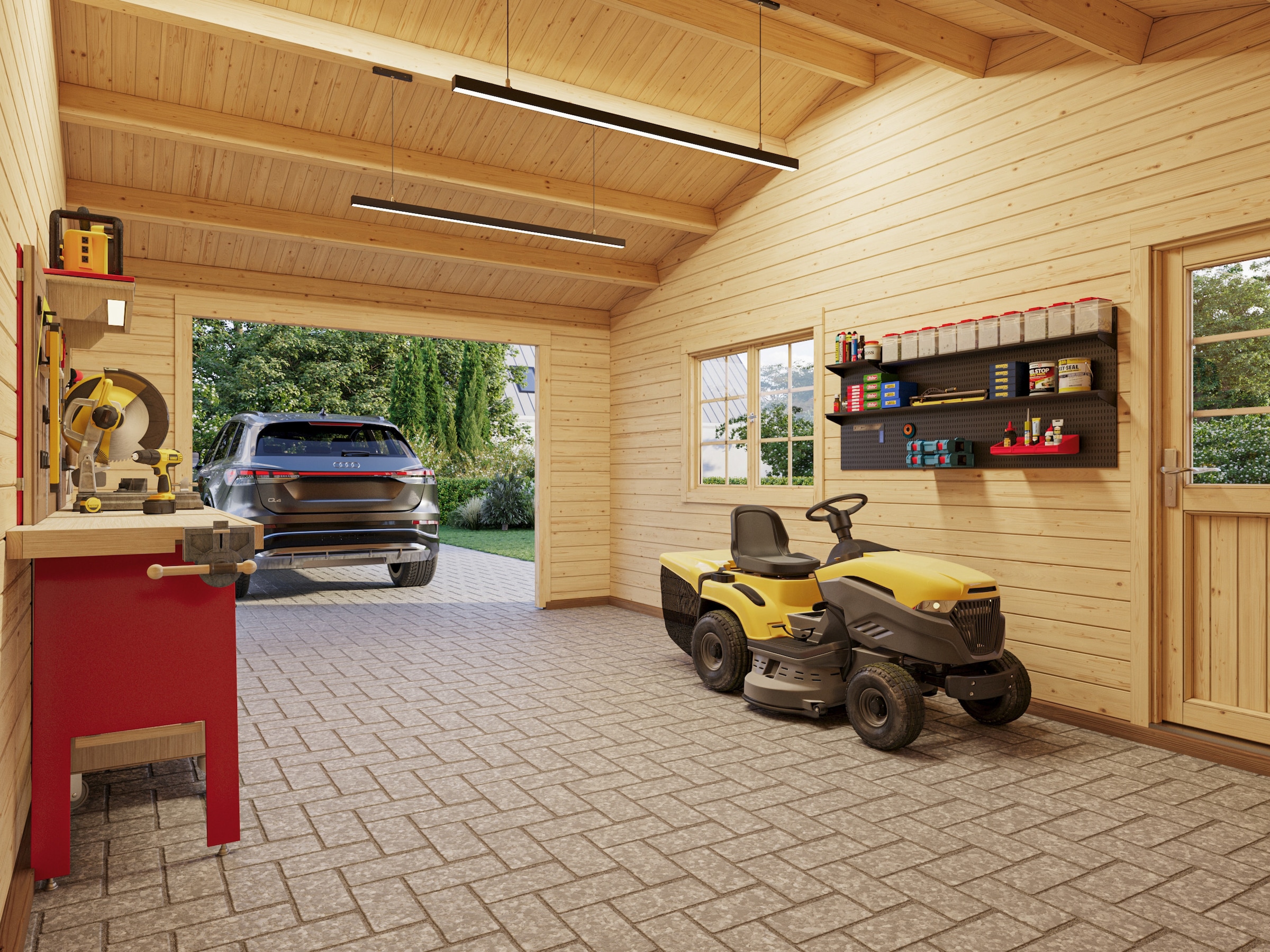 Palmako Garage »Roger, ohne Tor« BxTxH: 706x619x316 cm