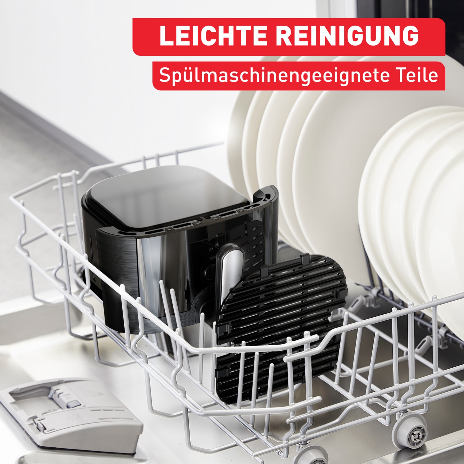 Tefal Heißluftfritteuse »Easy Fry & Grill Vision«, 1550 W, Sichtfenster, schnell & energiesparend, 8 Programme, EY5068