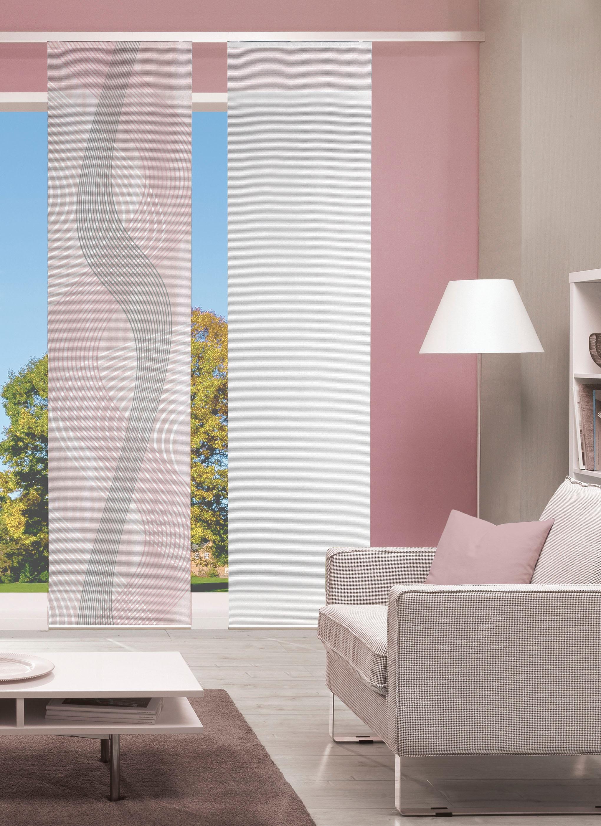 Vision S Schiebegardine "VALESI" Paneelwagen 1 Stk. tlg. HxB: 260x60, Schie günstig online kaufen