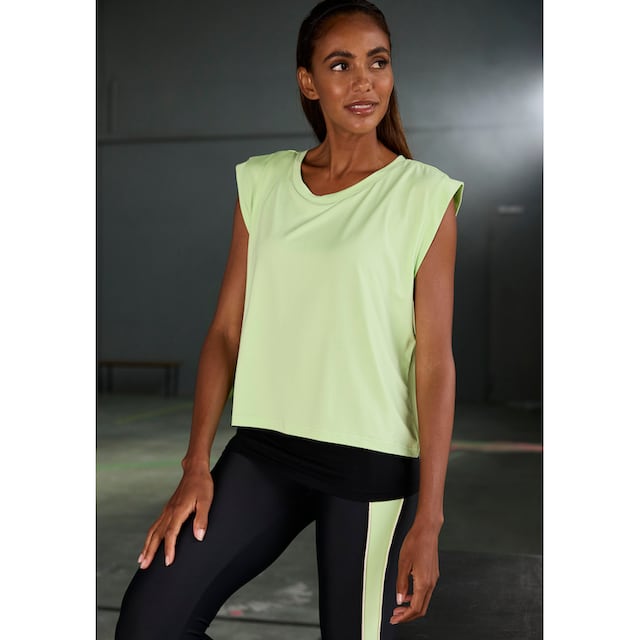 LASCANA ACTIVE 2-in-1-Shirt »-Sportshirt«, im doppellagigen Look online  bestellen | BAUR