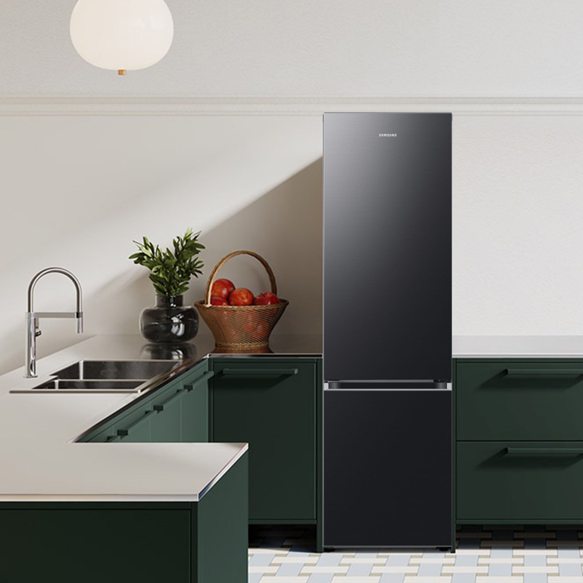 Samsung Kühl-/Gefrierkombination 7300A Serie »RB38C607AB1« 203 cm hoch 59,5 cm breit No Frost+, SpaceMax, Wifi & AI Energy Mode