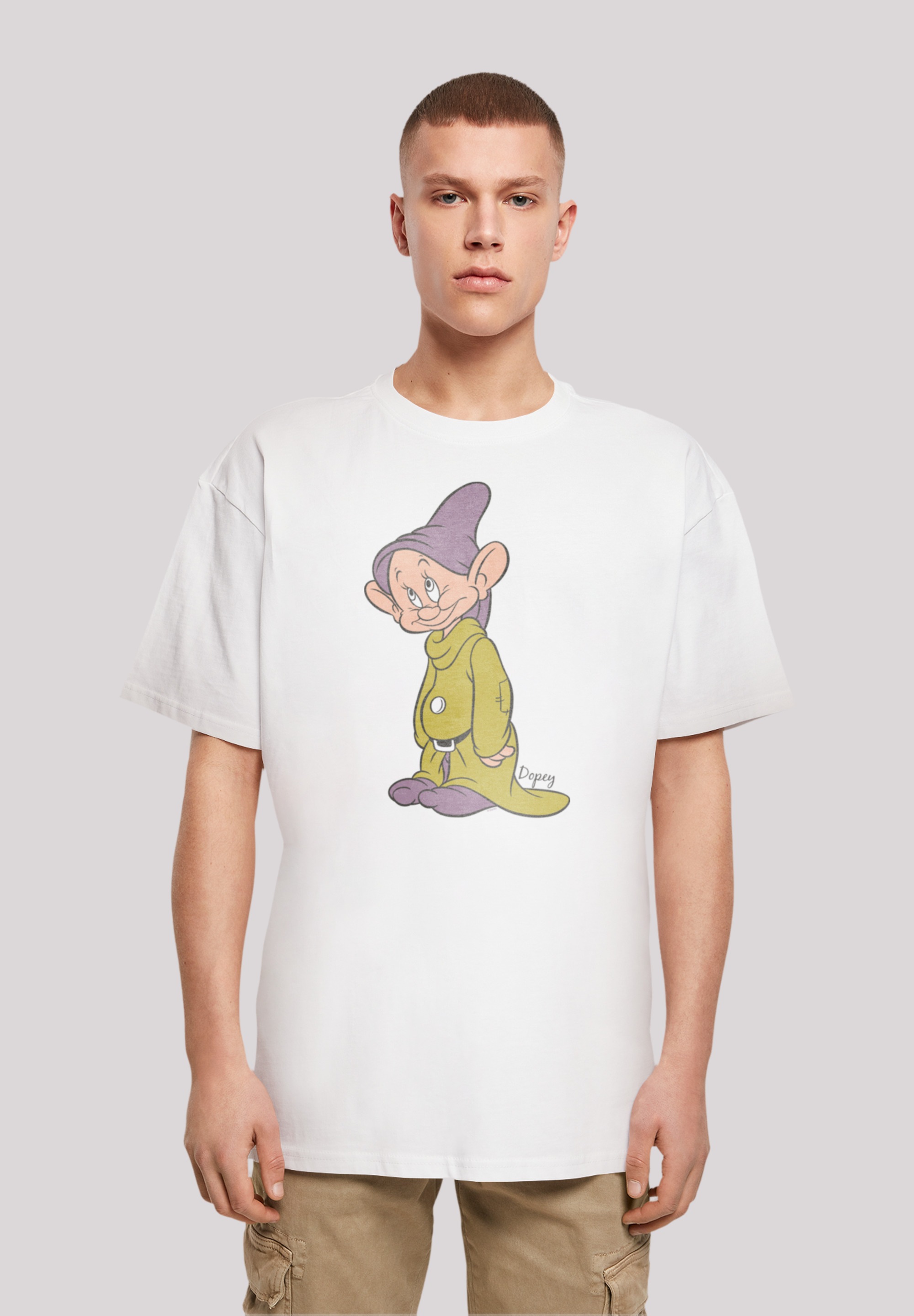 F4NT4STIC Kurzarmshirt »F4NT4STIC Herren Disney Classic Dopey with Heavy Oversize Tee«, (1 tlg.)