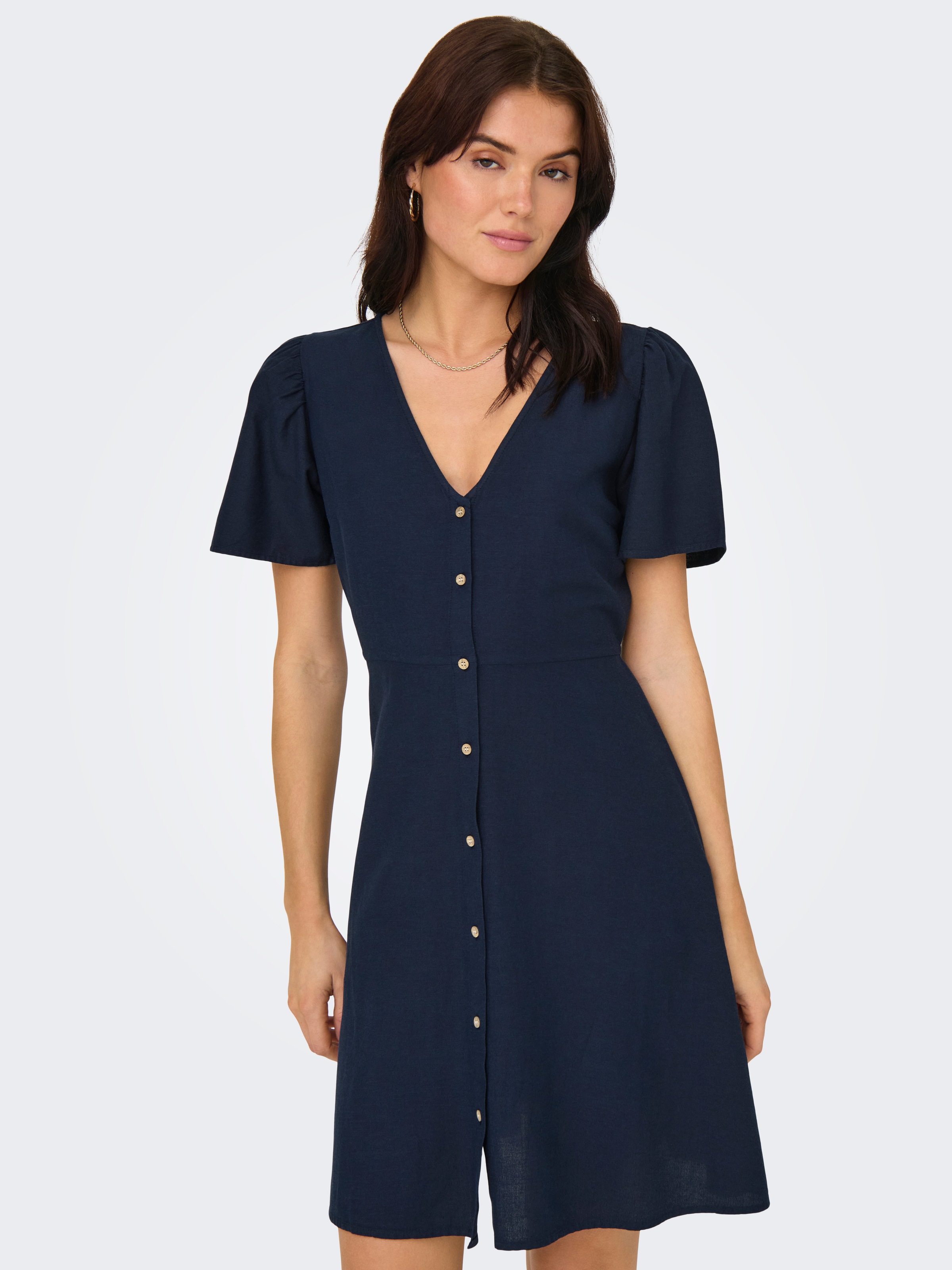 ONLY Minikleid "ONLVITA LIFE S/S SHORT DRESS NOOS WVN" Viskosemischung, regular fit