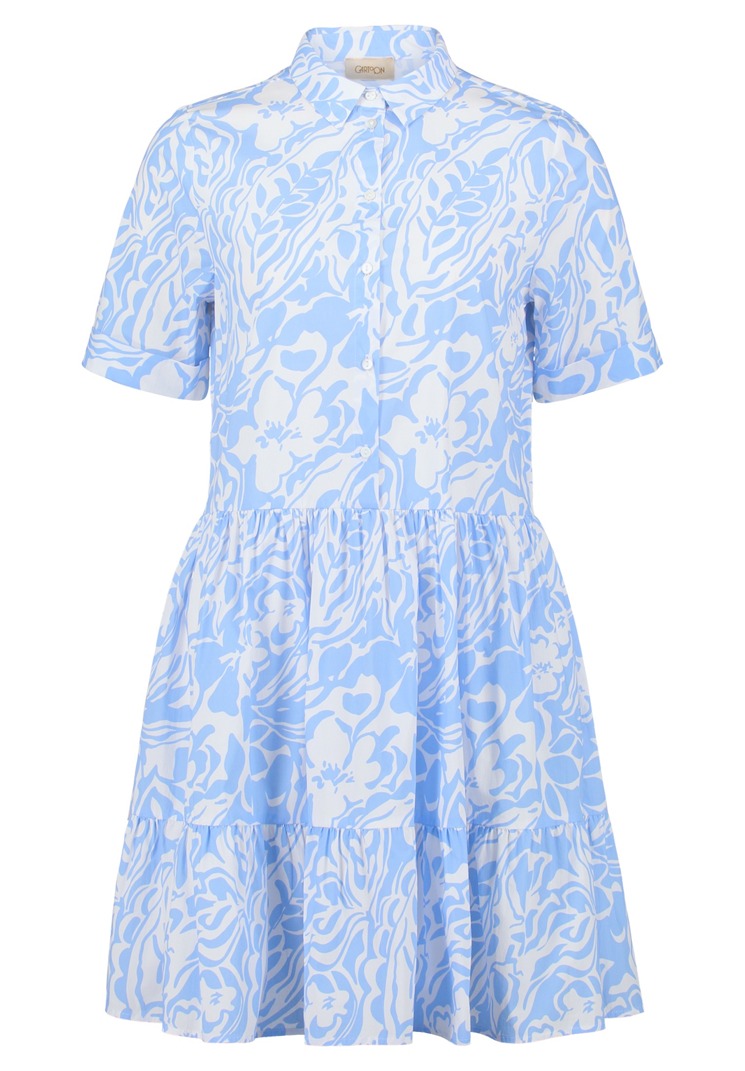 Cartoon Blusenkleid "Cartoon Damen Sommerkleid Blusenkleid mit Taschen", Fo günstig online kaufen