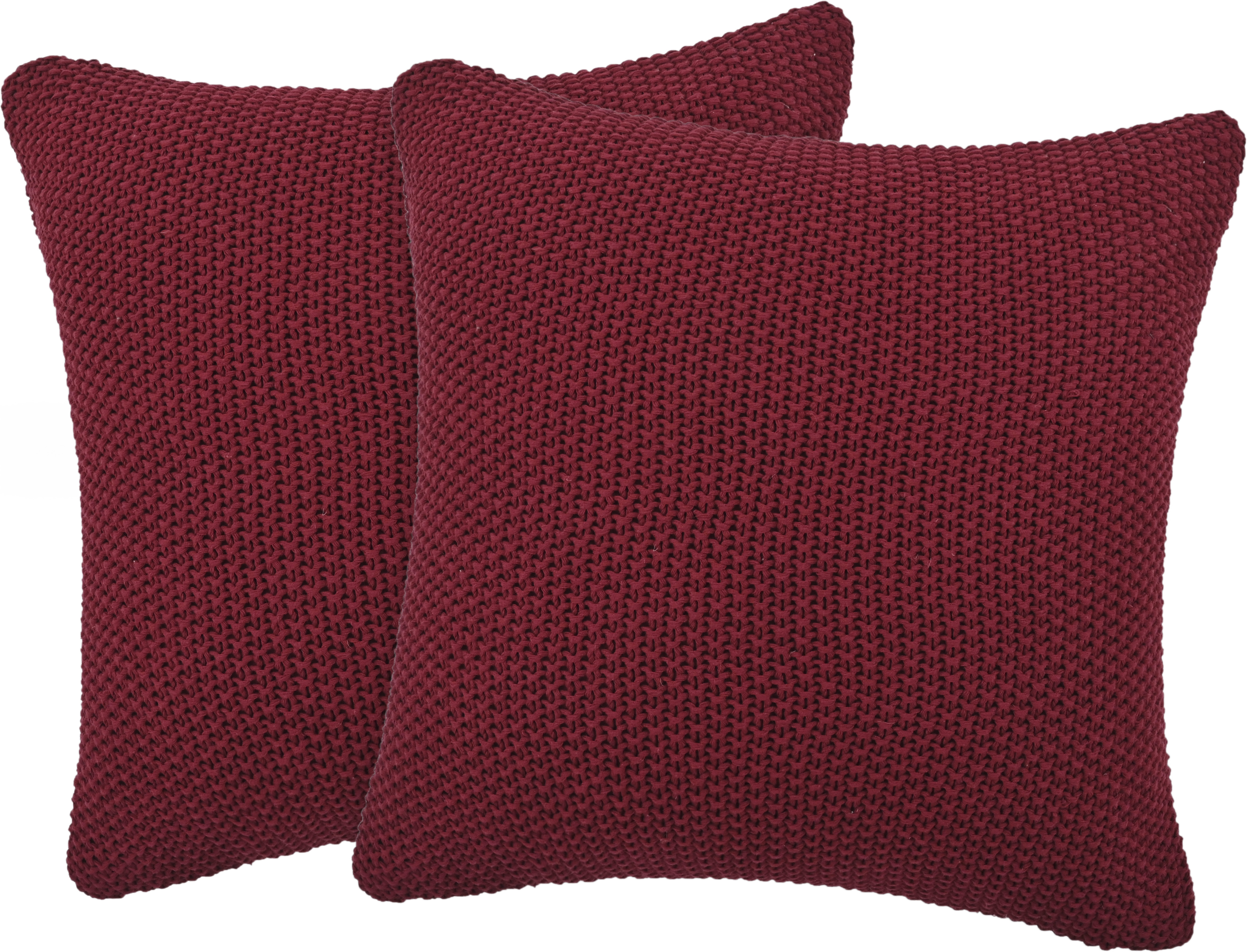 OTTO home Dekokissen "Phelon" Vorderseite: Strickmuster, 100% Baumwolle, weich, uni