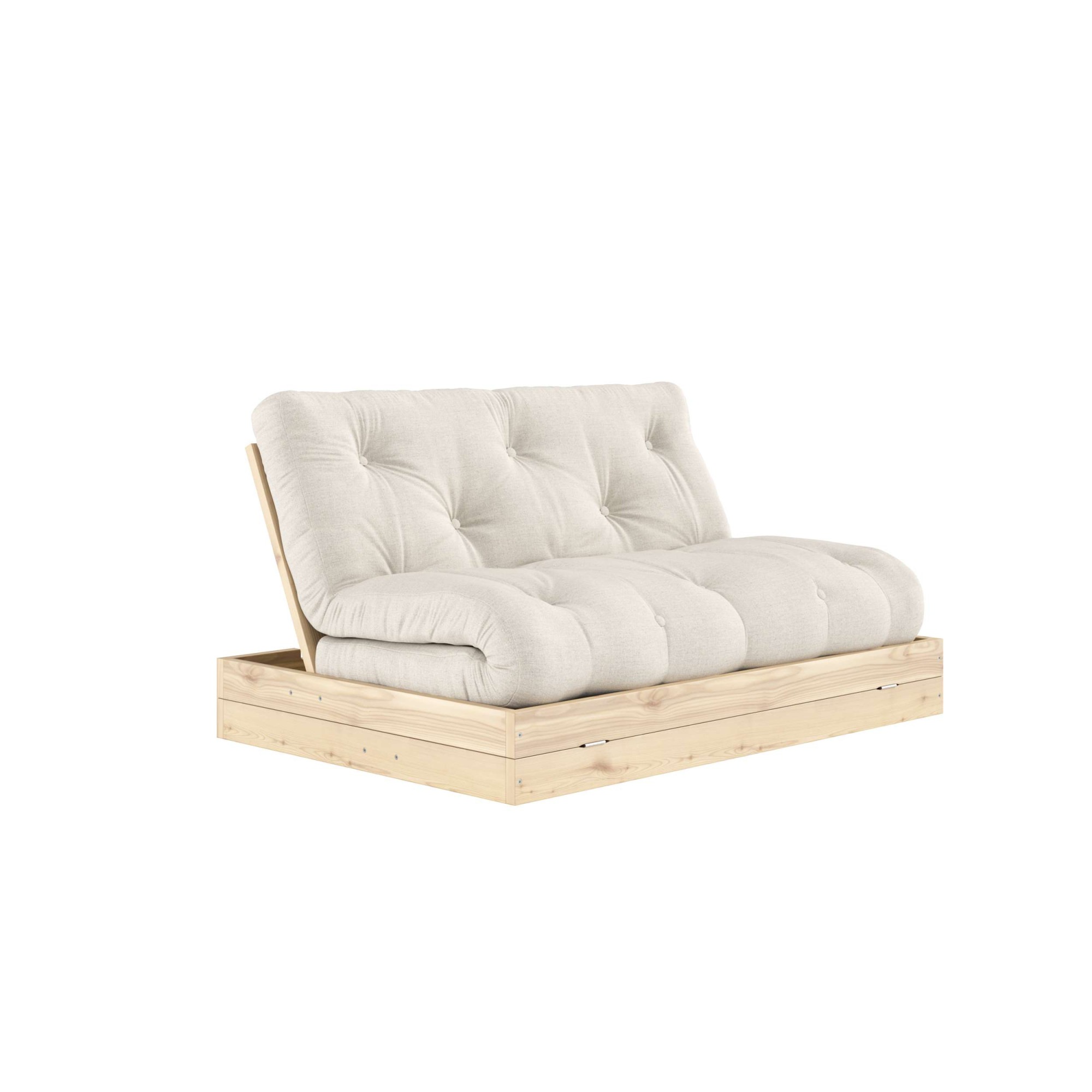 Karup Design Schlafsofa »Flip Sofabed, Made in Europe, mehrere Farben, vielseitig einsetzbar«, (B/H/T Sofa: ca 145 x 83 x 98,5 cm, Bett: ca 145 x 21 x 200 cm), inkl. handgefertigte Futonmatratze, FSC®-zertifiziertes Massivholz