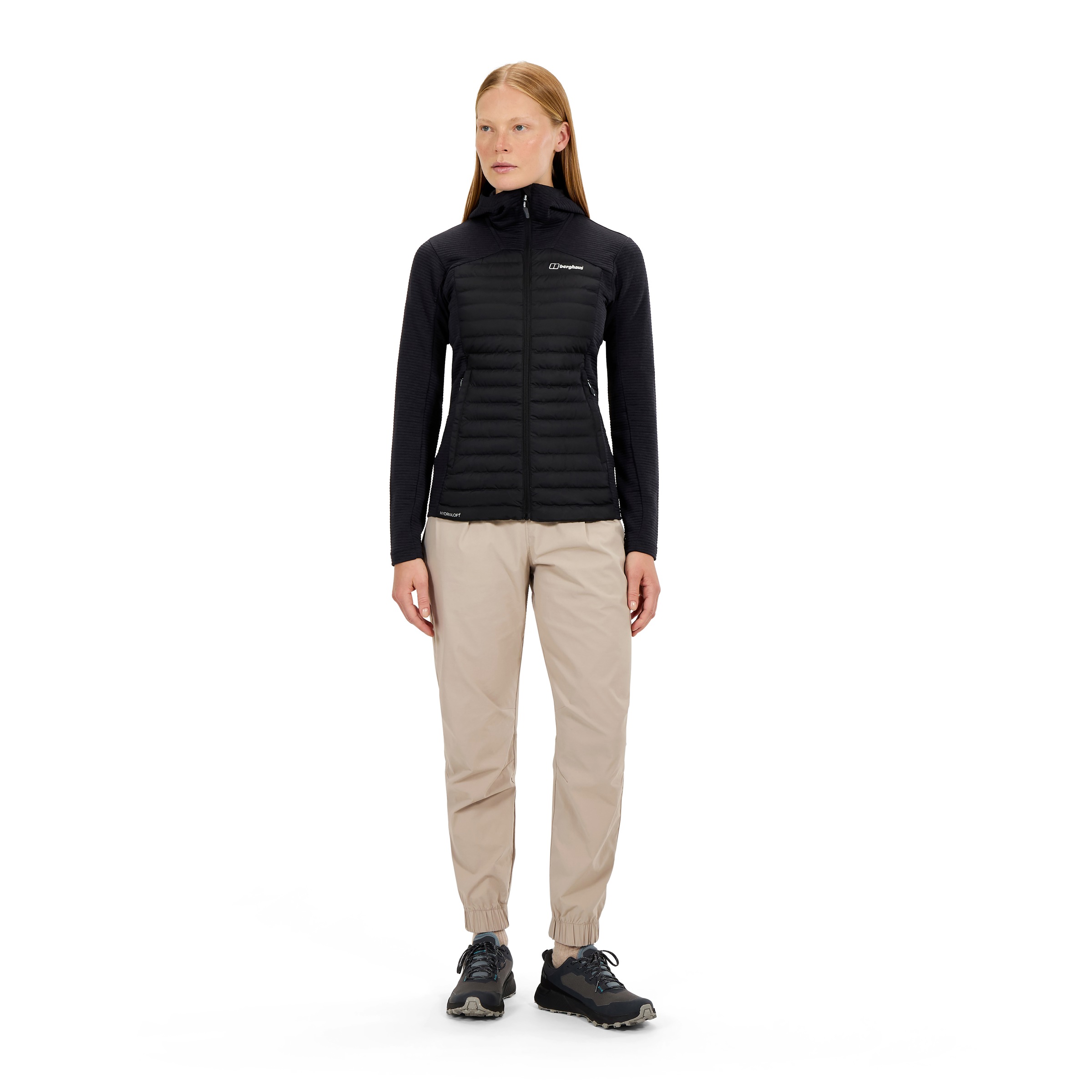 Berghaus Hybridjacke »NULA HYBRID JACKET« mit Kapuze Hydroloft® Isolierung, Strickfleece-Einsätze, leicht verstaubar