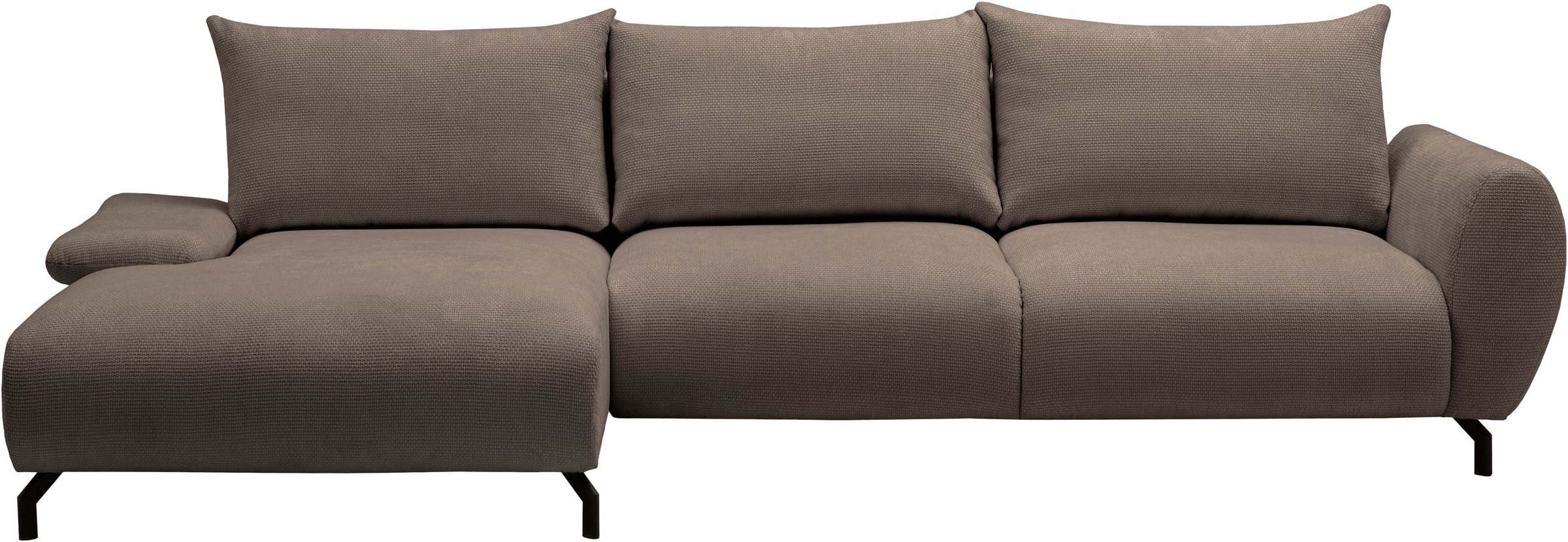OTTO home Ecksofa "KELLIE, L-Form, 315 cm, verstellbare Armlehne, Metallfüß günstig online kaufen